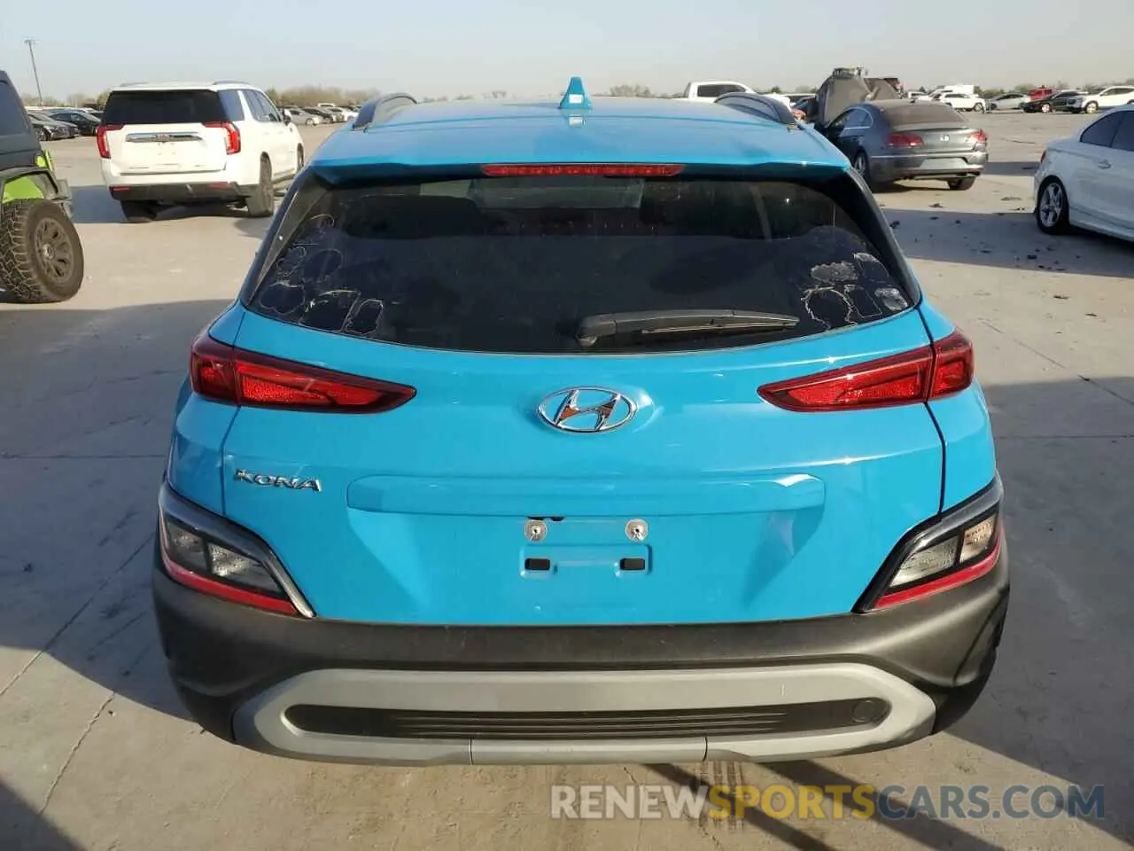 6 fotografías del automóvil dañado KM8K32AB9NU928669 HYUNDAI KONA 2022