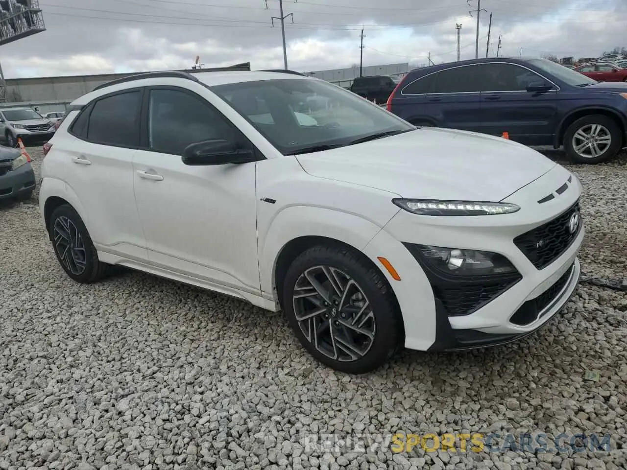 4 fotografías del automóvil dañado KM8K33A30NU901021 HYUNDAI KONA 2022