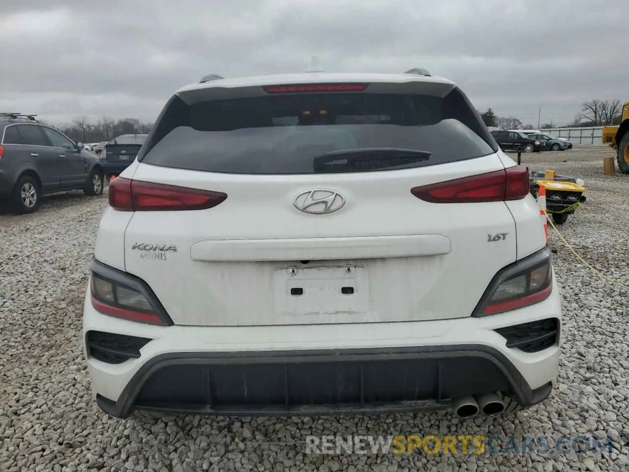 6 fotografías del automóvil dañado KM8K33A30NU901021 HYUNDAI KONA 2022