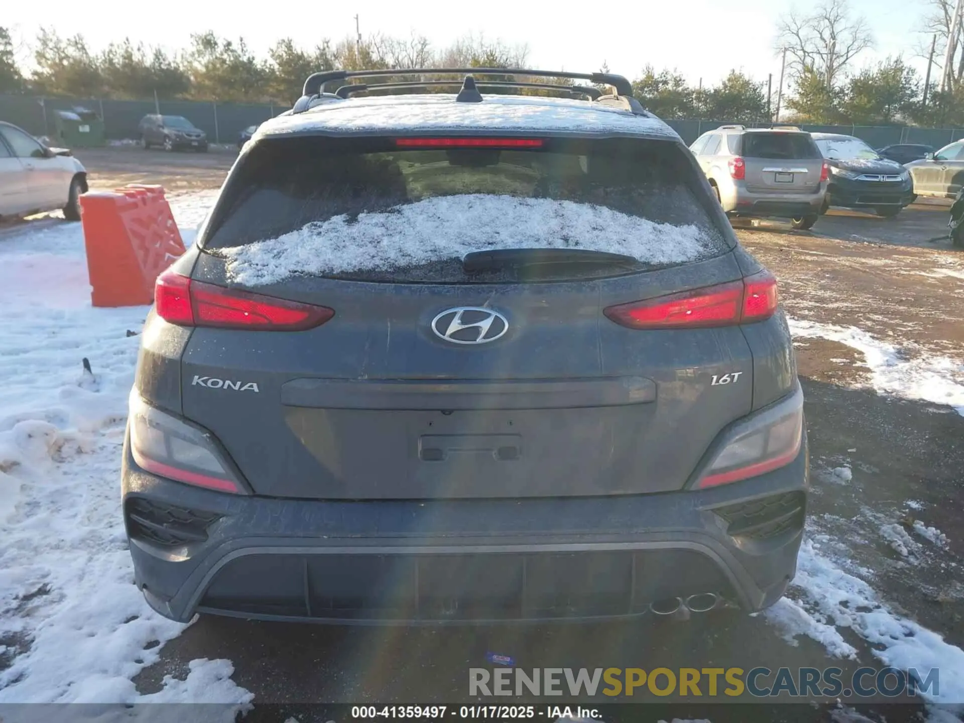 16 fotografías del automóvil dañado KM8K33A31NU817693 HYUNDAI KONA 2022