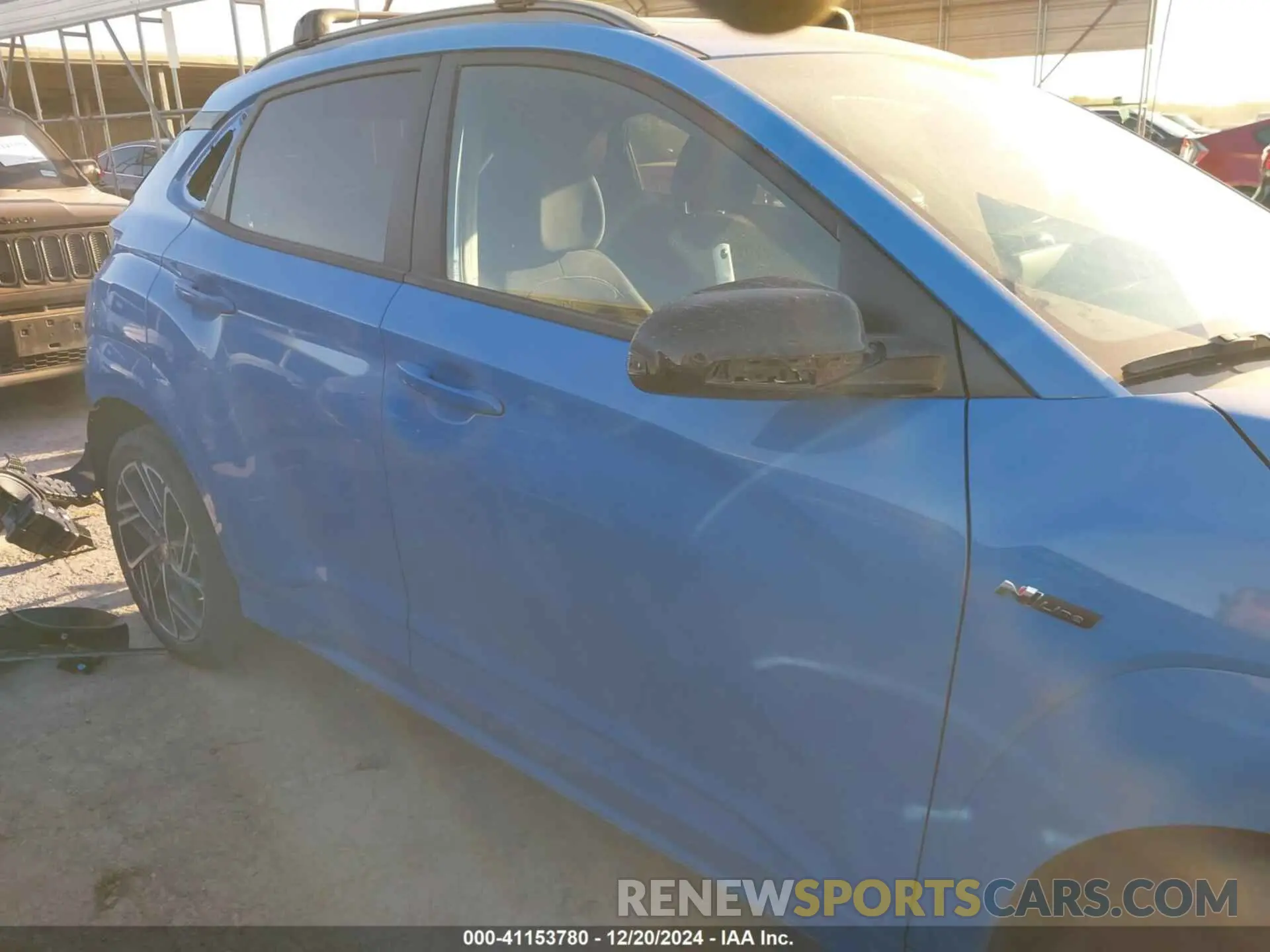 14 fotografías del automóvil dañado KM8K33A32NU867423 HYUNDAI KONA 2022