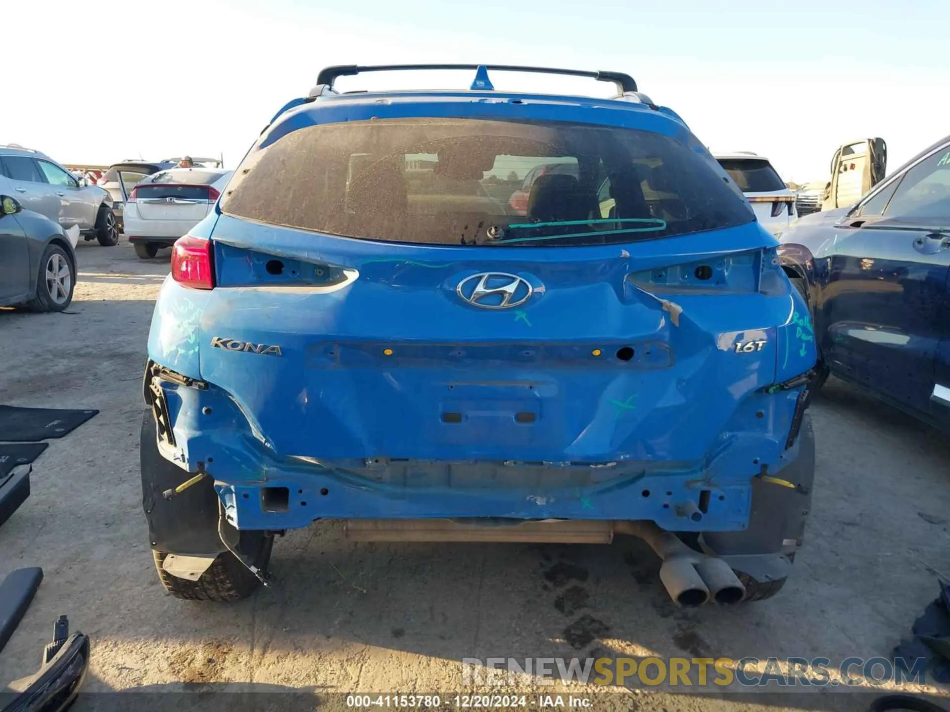 17 fotografías del automóvil dañado KM8K33A32NU867423 HYUNDAI KONA 2022