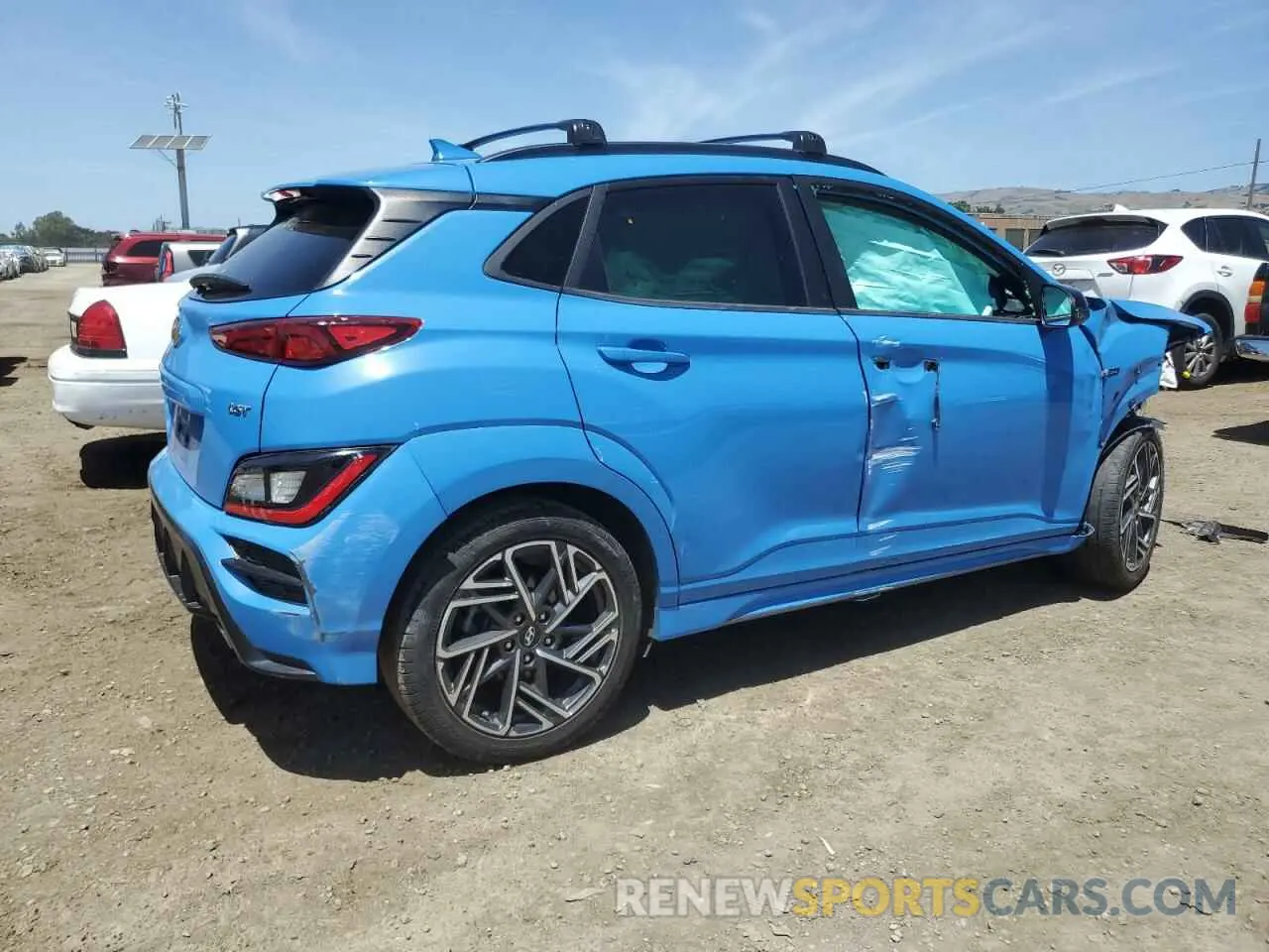 3 fotografías del automóvil dañado KM8K33A33NU919366 HYUNDAI KONA 2022