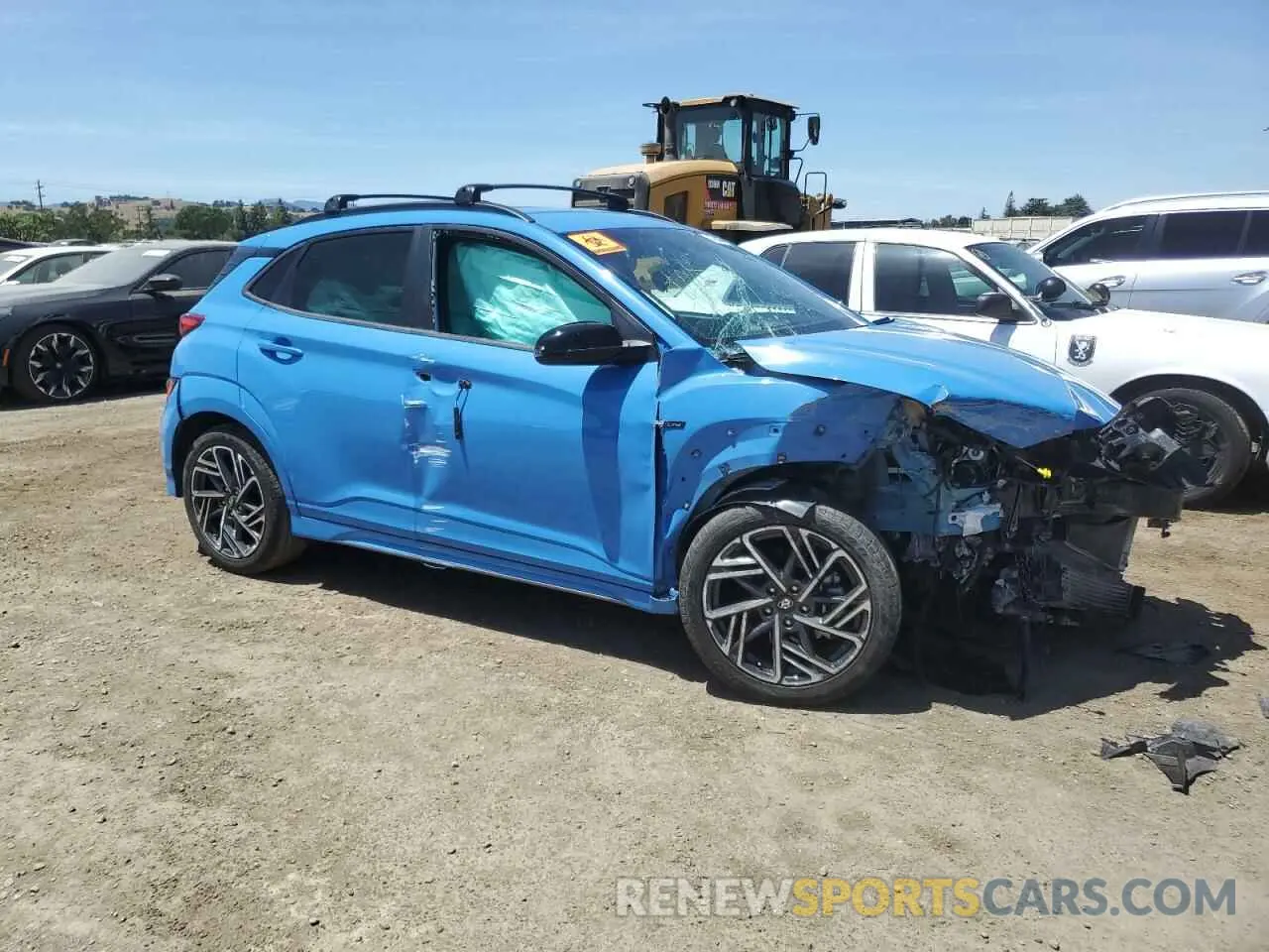 4 fotografías del automóvil dañado KM8K33A33NU919366 HYUNDAI KONA 2022
