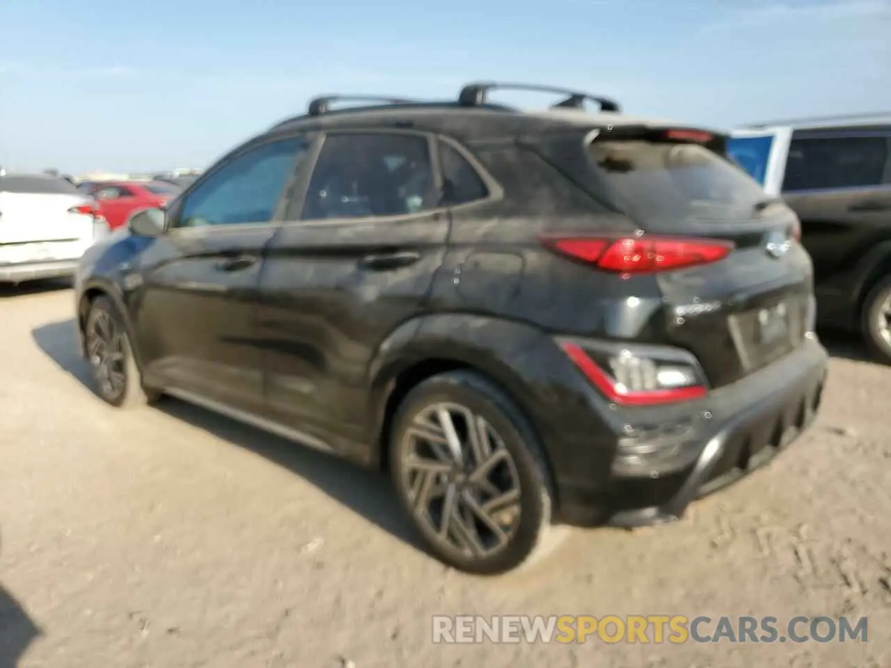 2 fotografías del automóvil dañado KM8K33A34NU913690 HYUNDAI KONA 2022