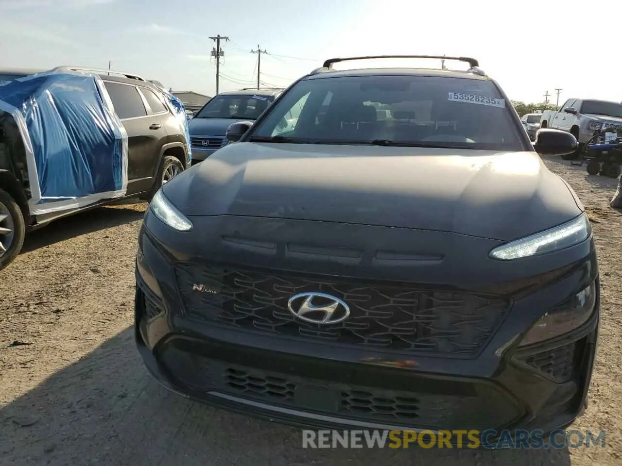5 fotografías del automóvil dañado KM8K33A34NU913690 HYUNDAI KONA 2022