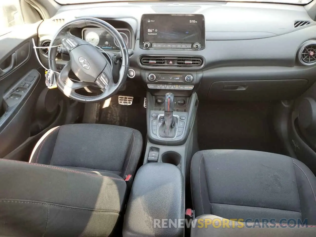 8 fotografías del automóvil dañado KM8K33A34NU913690 HYUNDAI KONA 2022