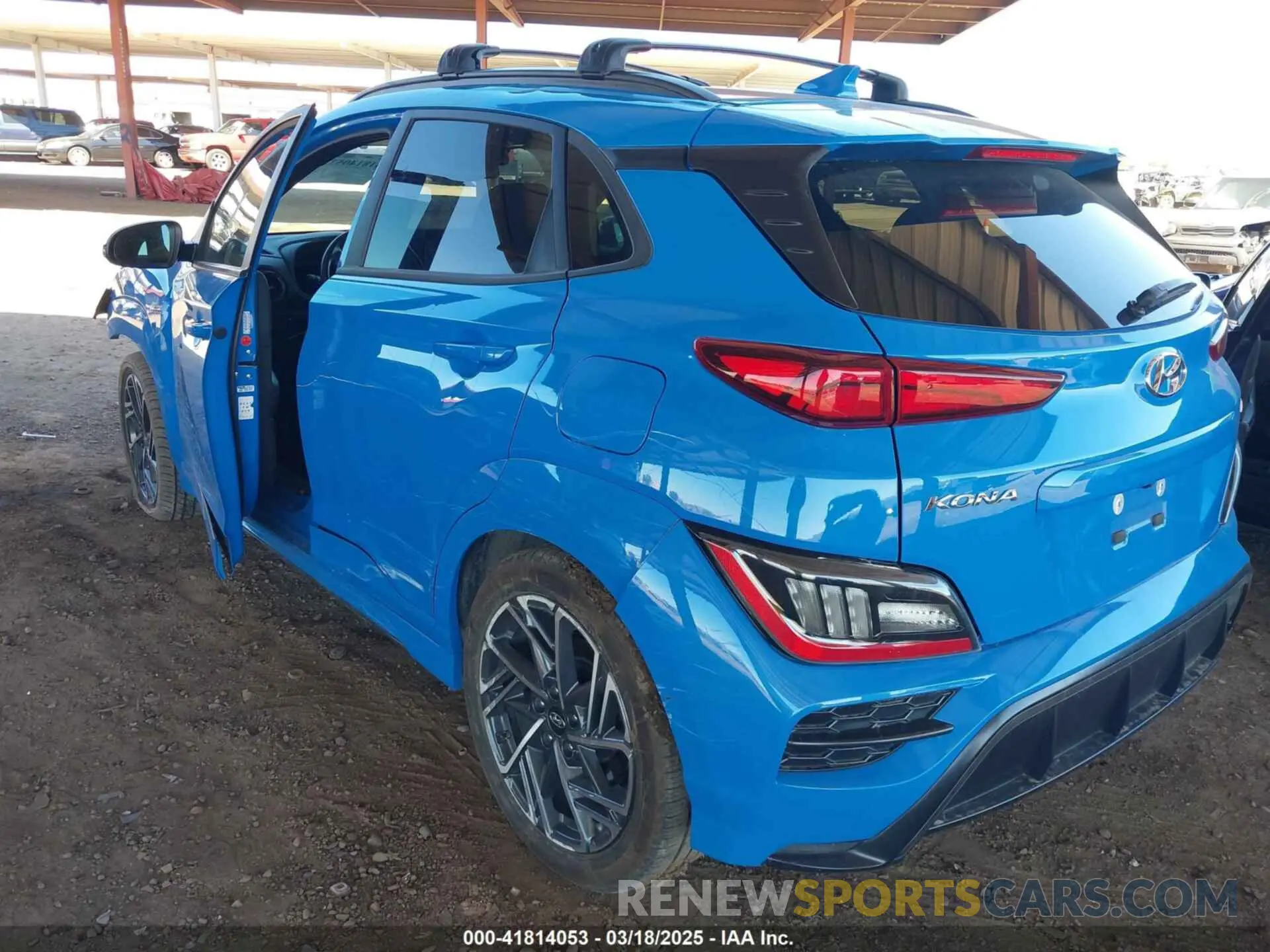 3 fotografías del automóvil dañado KM8K33A36NU824980 HYUNDAI KONA 2022