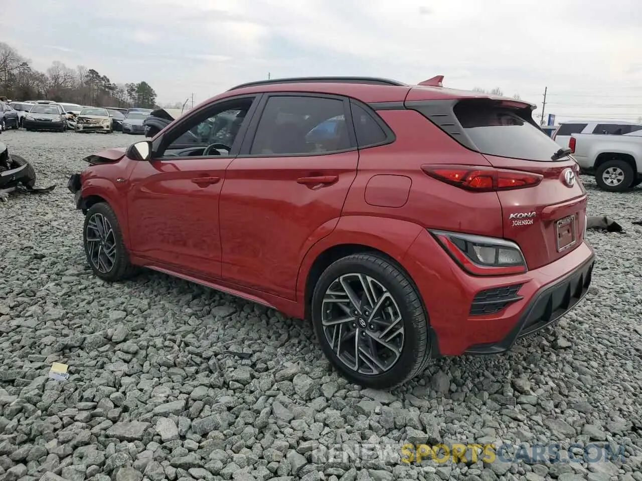 2 fotografías del automóvil dañado KM8K33A36NU903145 HYUNDAI KONA 2022