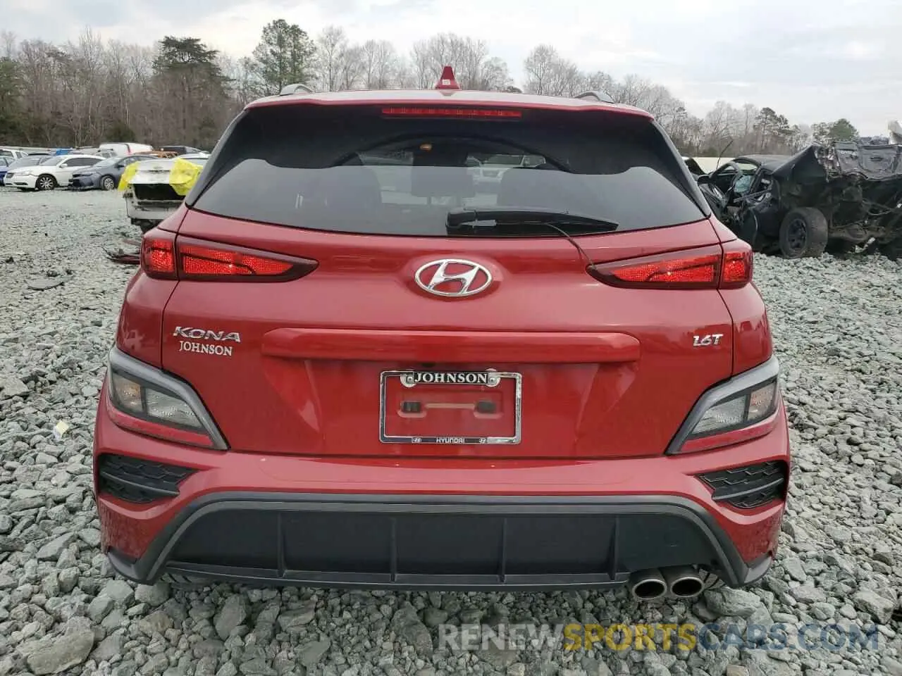 6 fotografías del automóvil dañado KM8K33A36NU903145 HYUNDAI KONA 2022