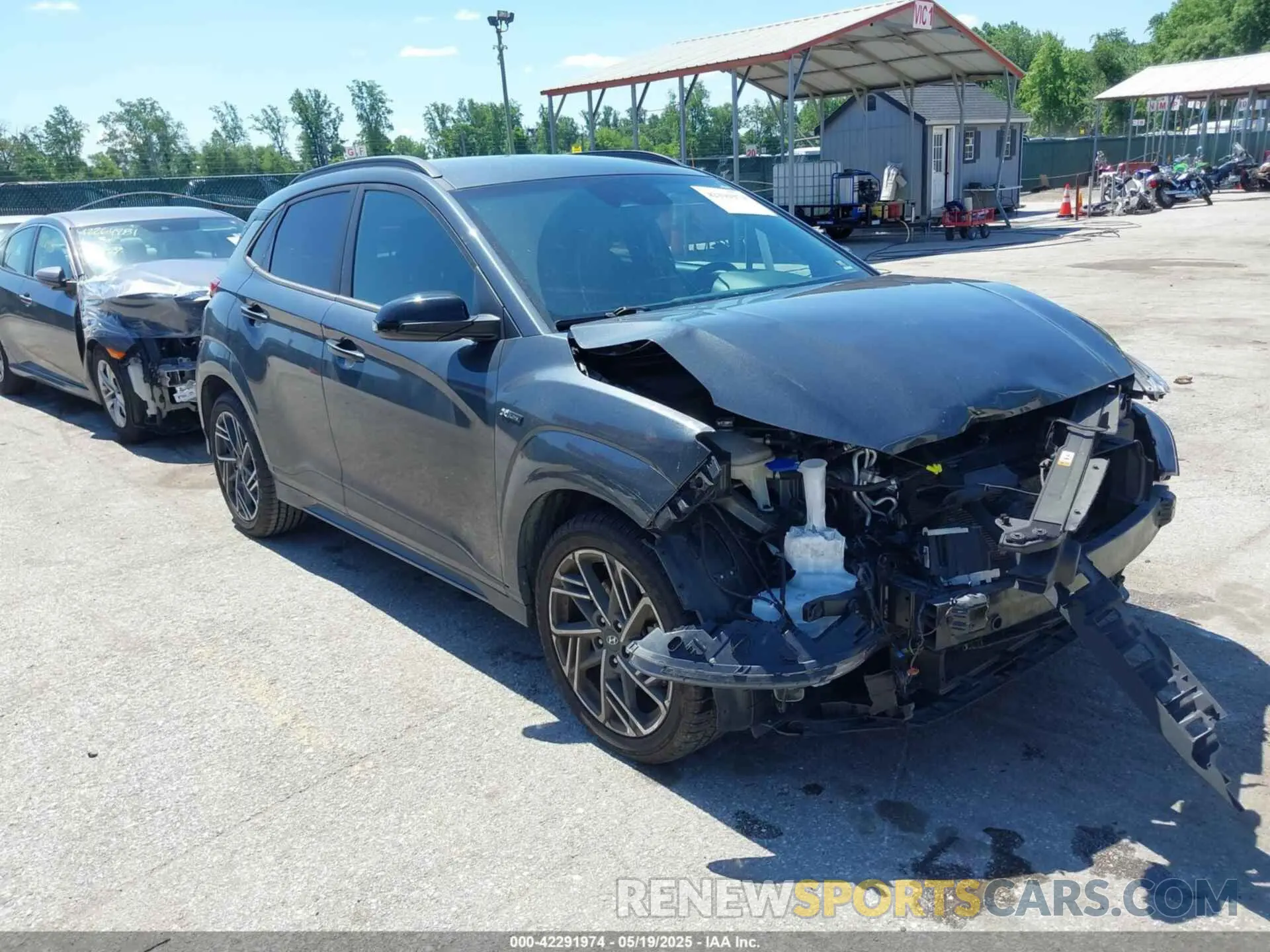 1 fotografías del automóvil dañado KM8K33A39NU800995 HYUNDAI KONA 2022