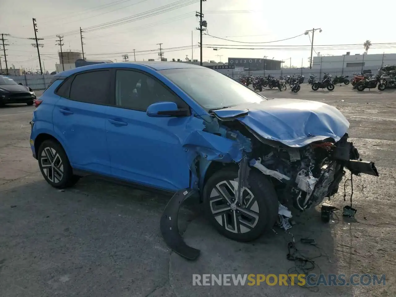 4 fotografías del automóvil dañado KM8K33AG4NU156146 HYUNDAI KONA 2022