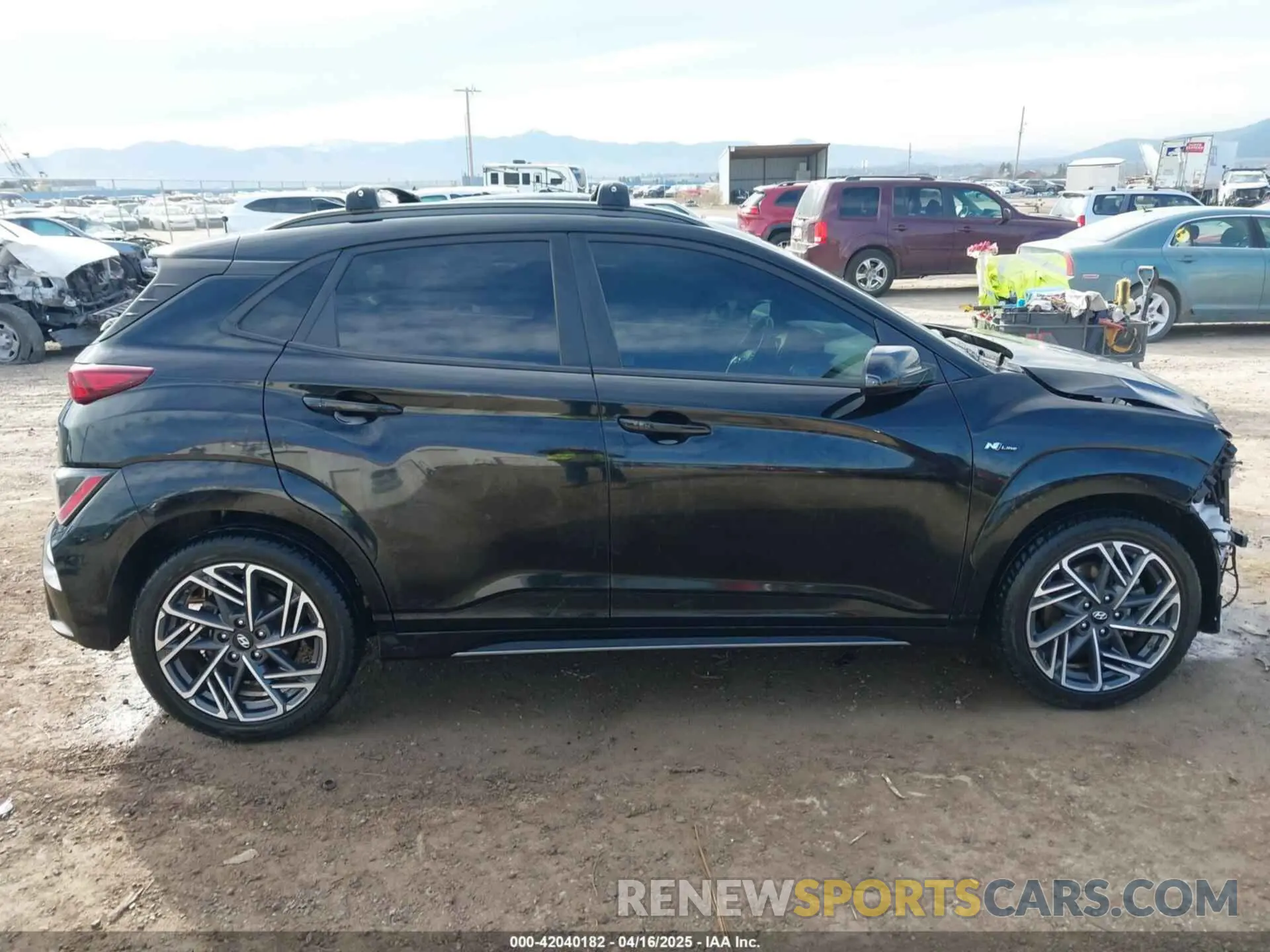 14 fotografías del automóvil dañado KM8K3CA30NU773377 HYUNDAI KONA 2022