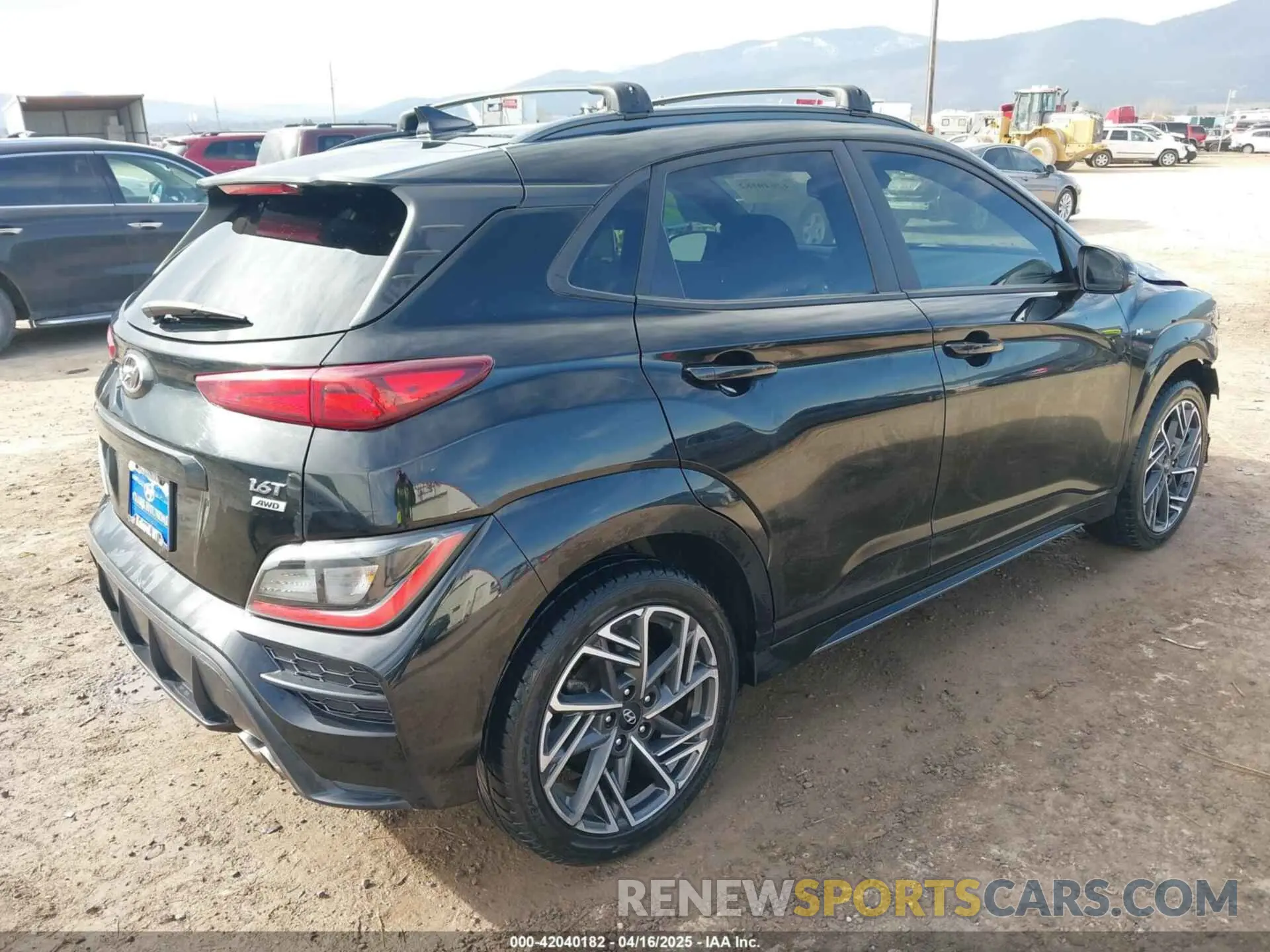 4 fotografías del automóvil dañado KM8K3CA30NU773377 HYUNDAI KONA 2022