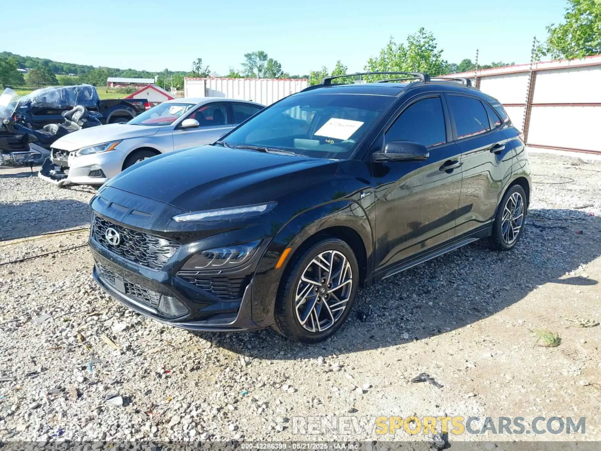 2 fotografías del automóvil dañado KM8K3CA33NU798855 HYUNDAI KONA 2022