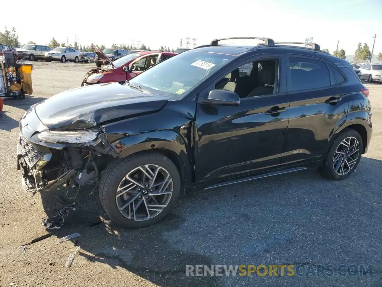 1 fotografías del automóvil dañado KM8K3CA33NU855586 HYUNDAI KONA 2022