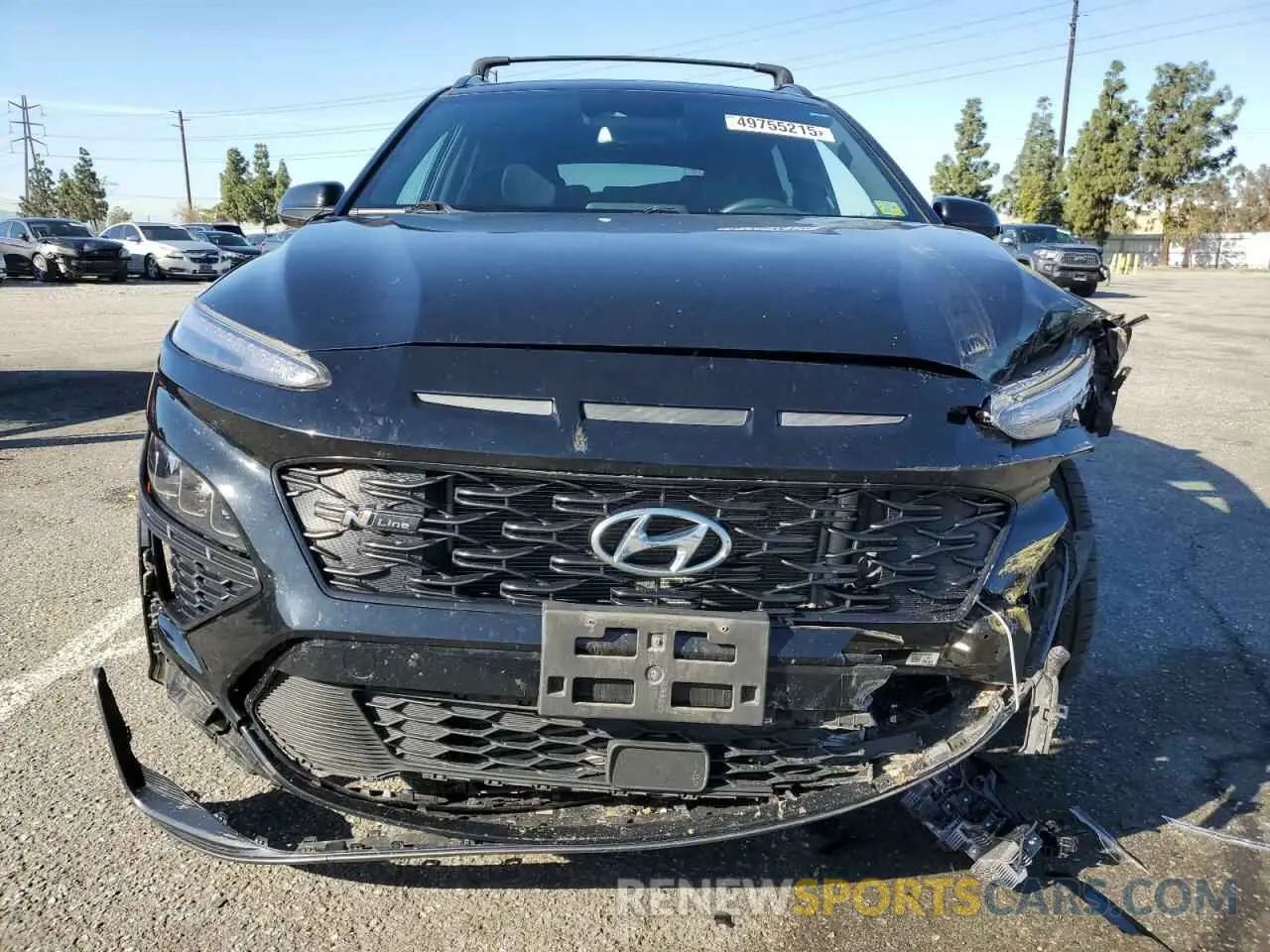5 fotografías del automóvil dañado KM8K3CA33NU855586 HYUNDAI KONA 2022