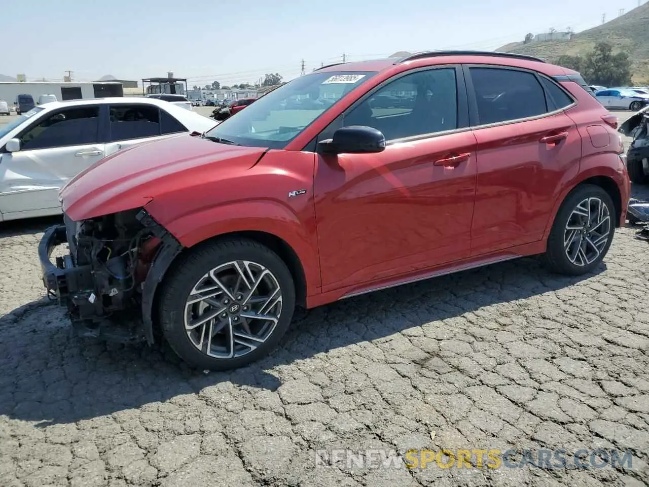 1 fotografías del automóvil dañado KM8K3CA34NU790750 HYUNDAI KONA 2022