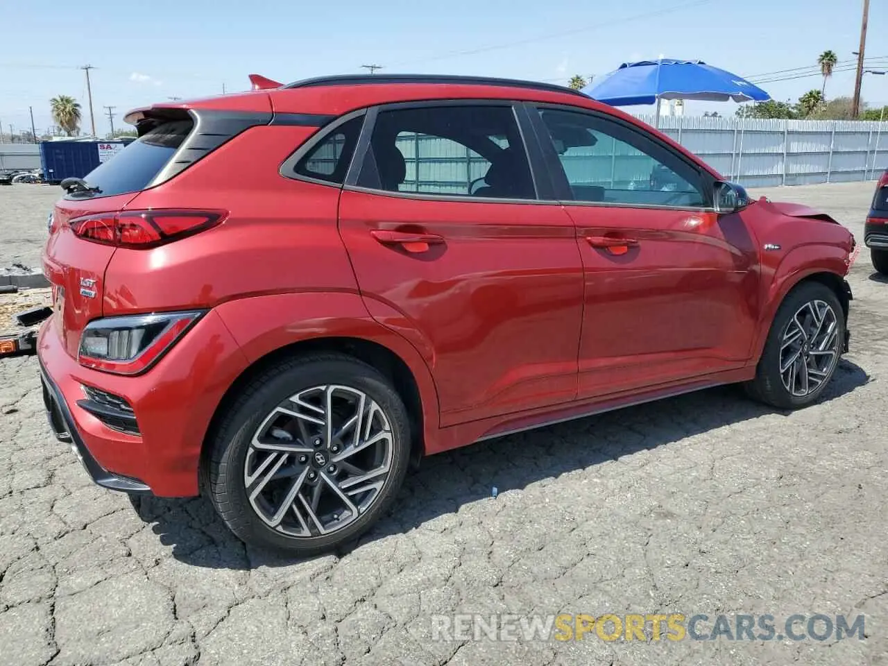 3 fotografías del automóvil dañado KM8K3CA34NU790750 HYUNDAI KONA 2022