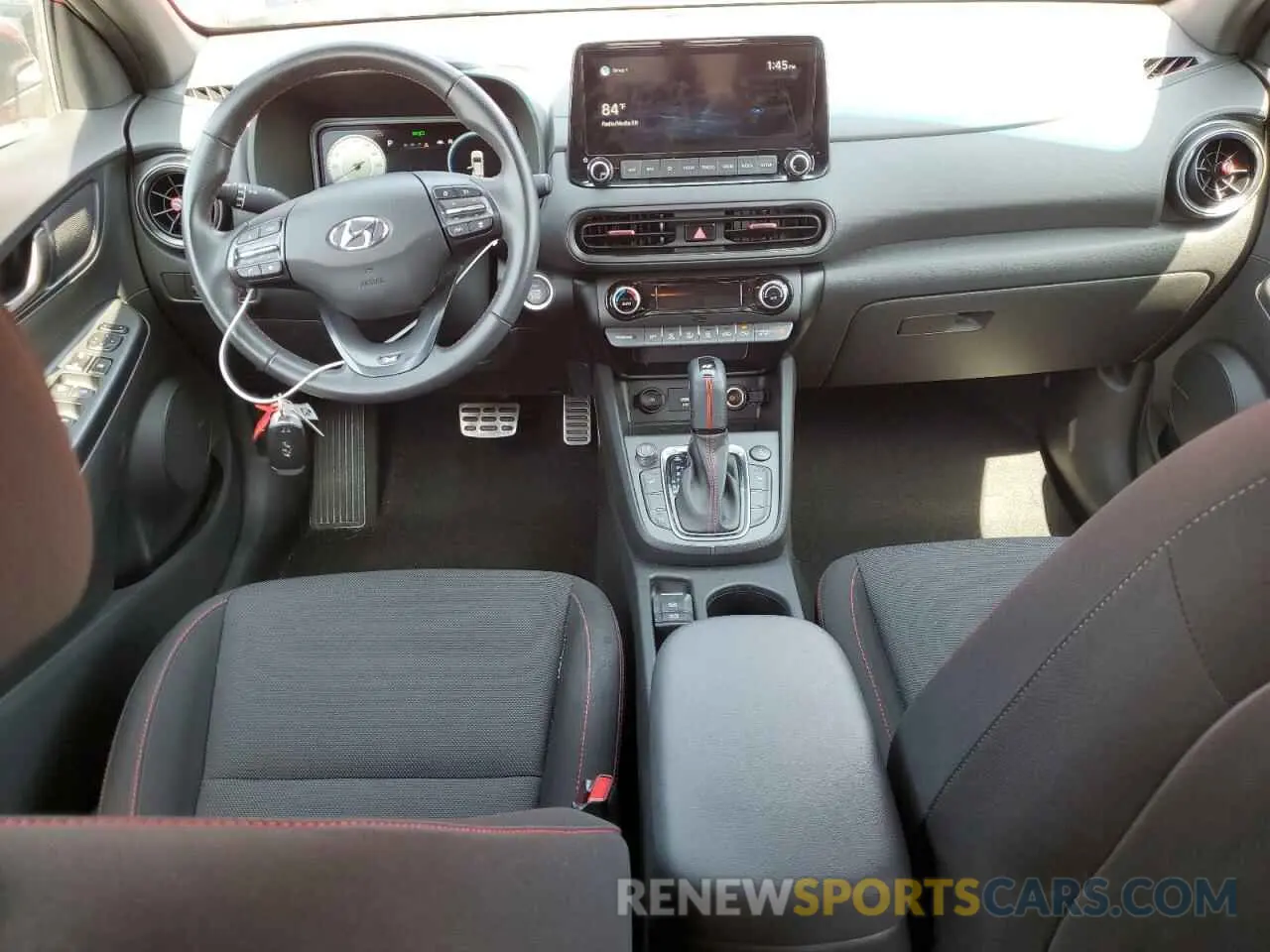 8 fotografías del automóvil dañado KM8K3CA34NU790750 HYUNDAI KONA 2022