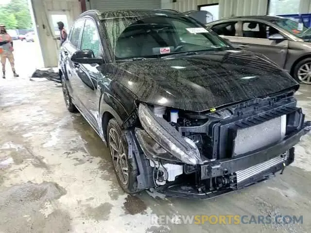 14 fotografías del automóvil dañado KM8K3CA39NU862042 HYUNDAI KONA 2022