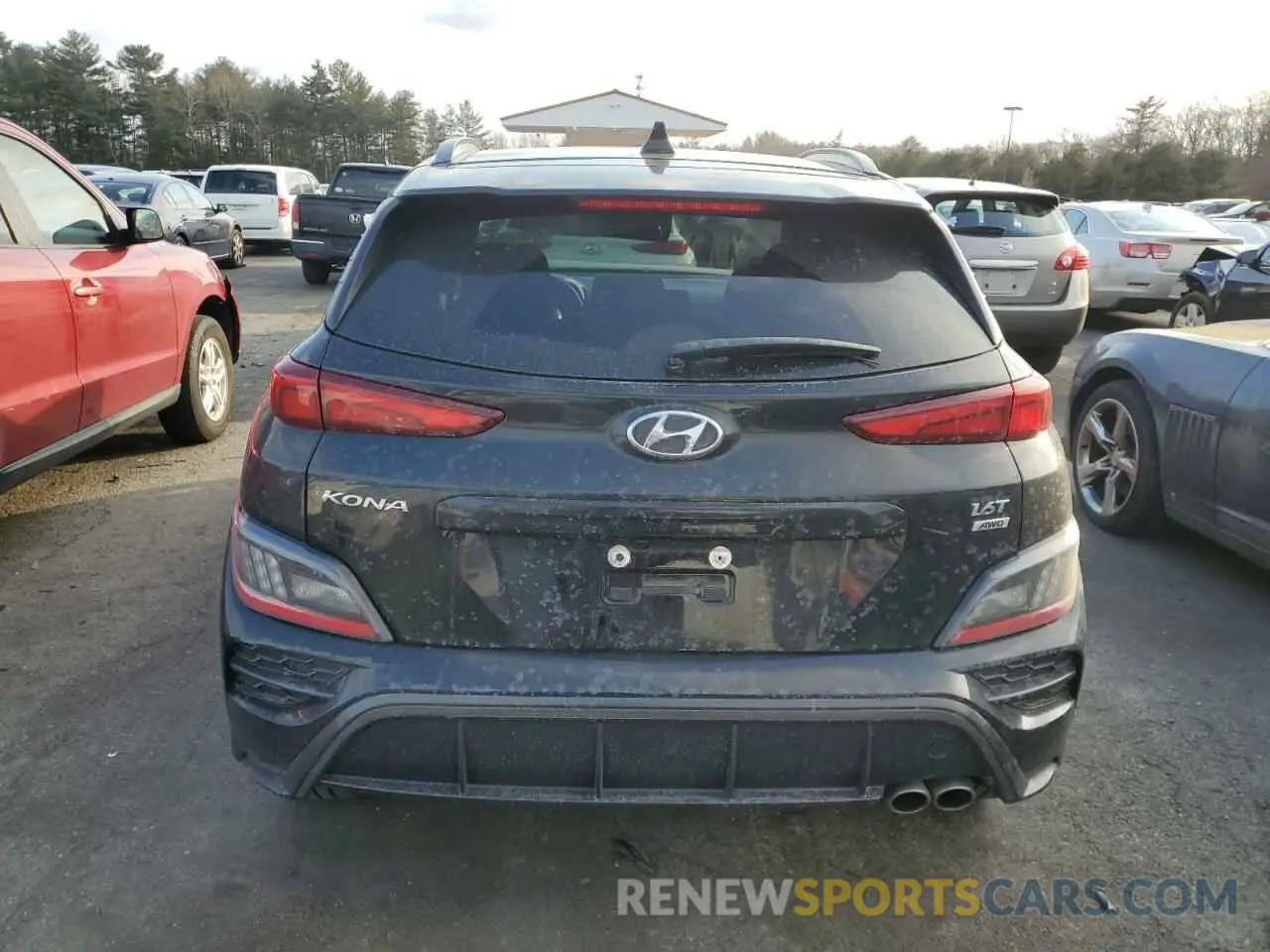 6 fotografías del automóvil dañado KM8K3CA3XNU902113 HYUNDAI KONA 2022