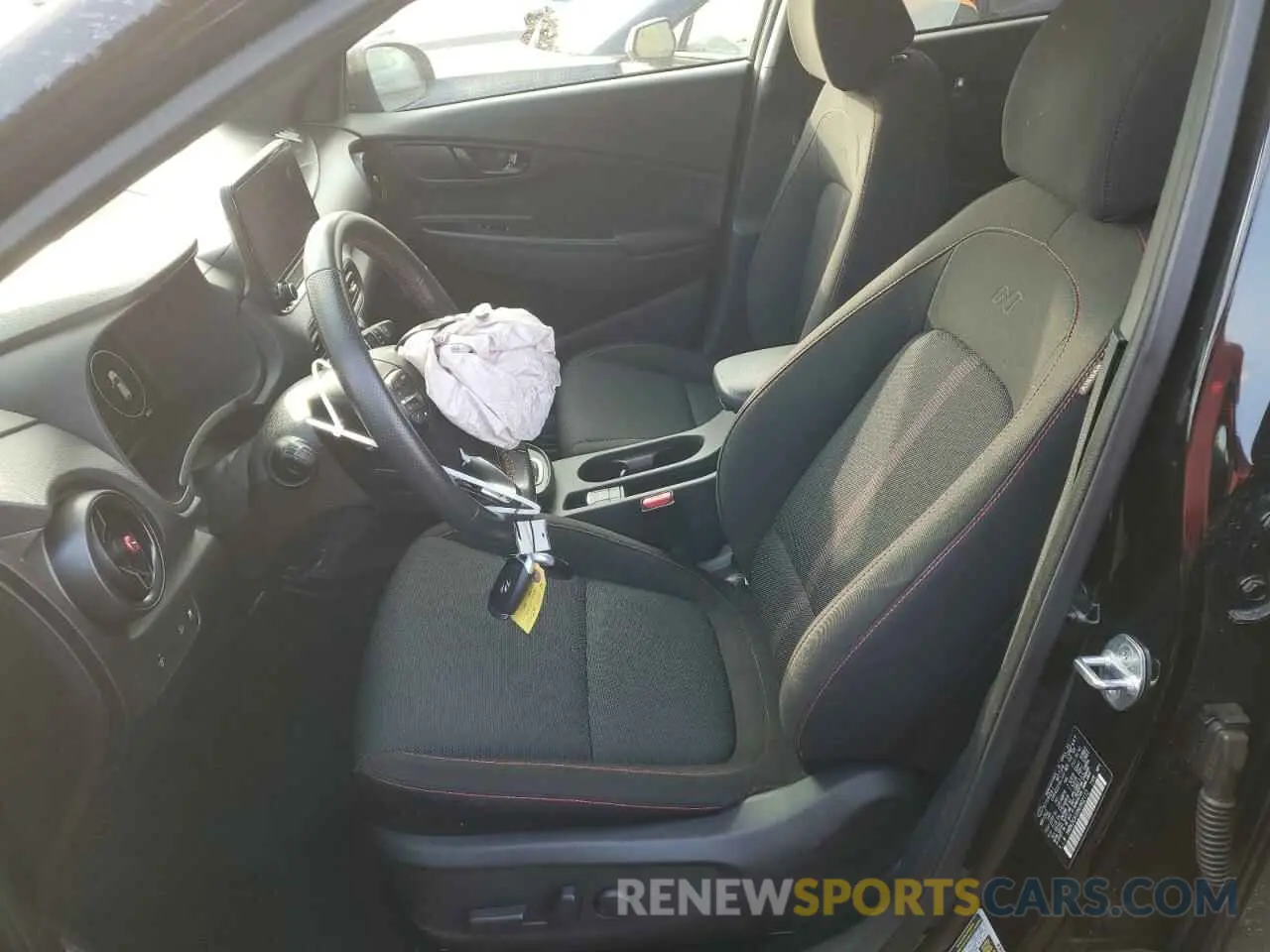 7 fotografías del automóvil dañado KM8K3CA3XNU902113 HYUNDAI KONA 2022