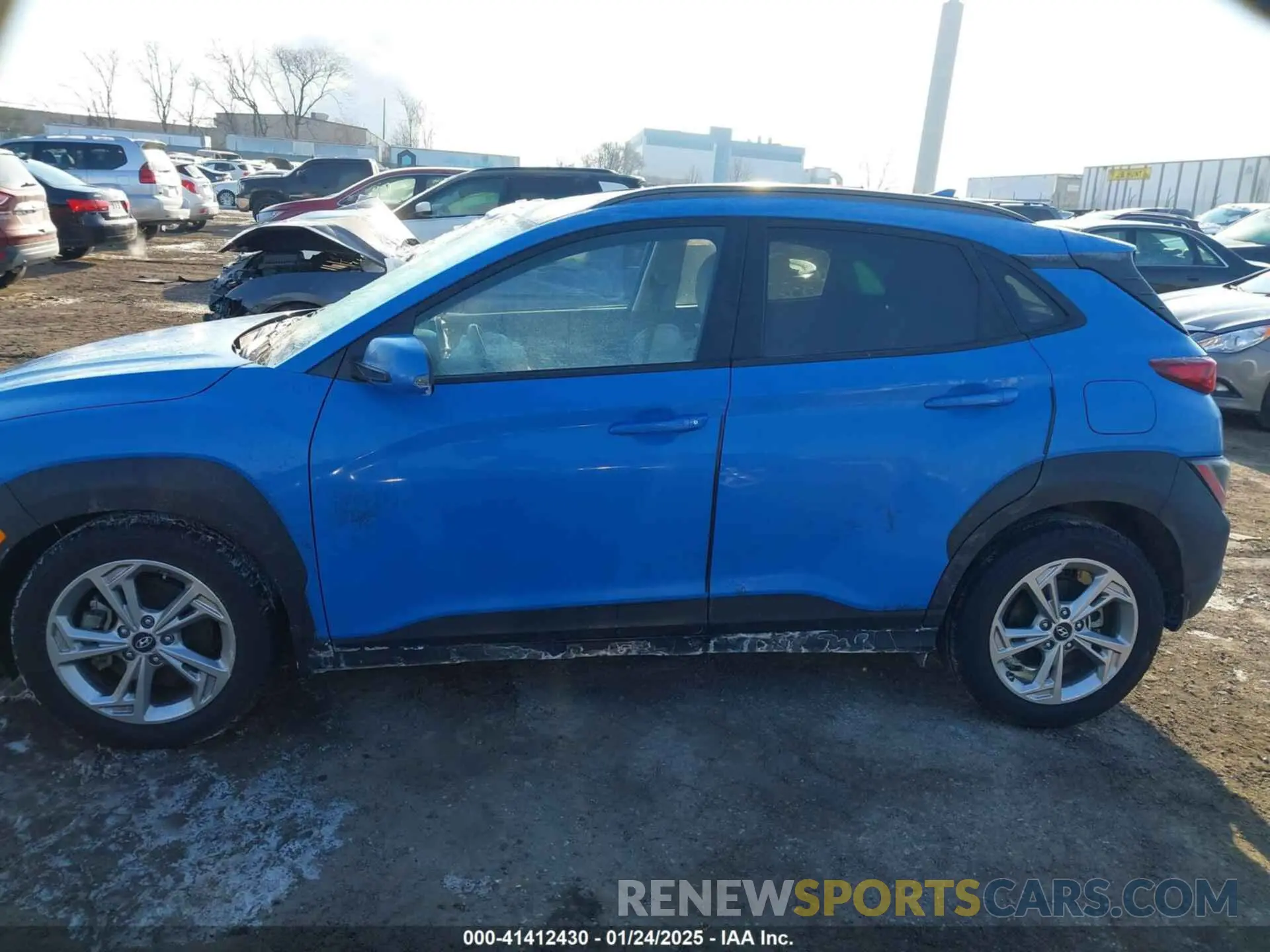 14 fotografías del automóvil dañado KM8K3CAB0NU880873 HYUNDAI KONA 2022