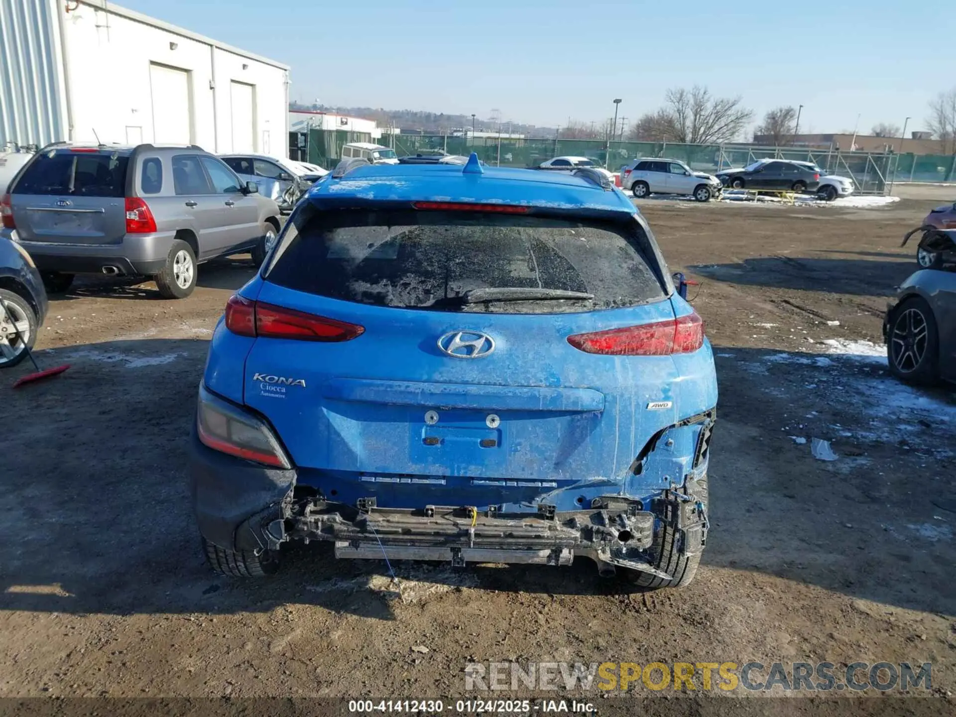 16 fotografías del automóvil dañado KM8K3CAB0NU880873 HYUNDAI KONA 2022