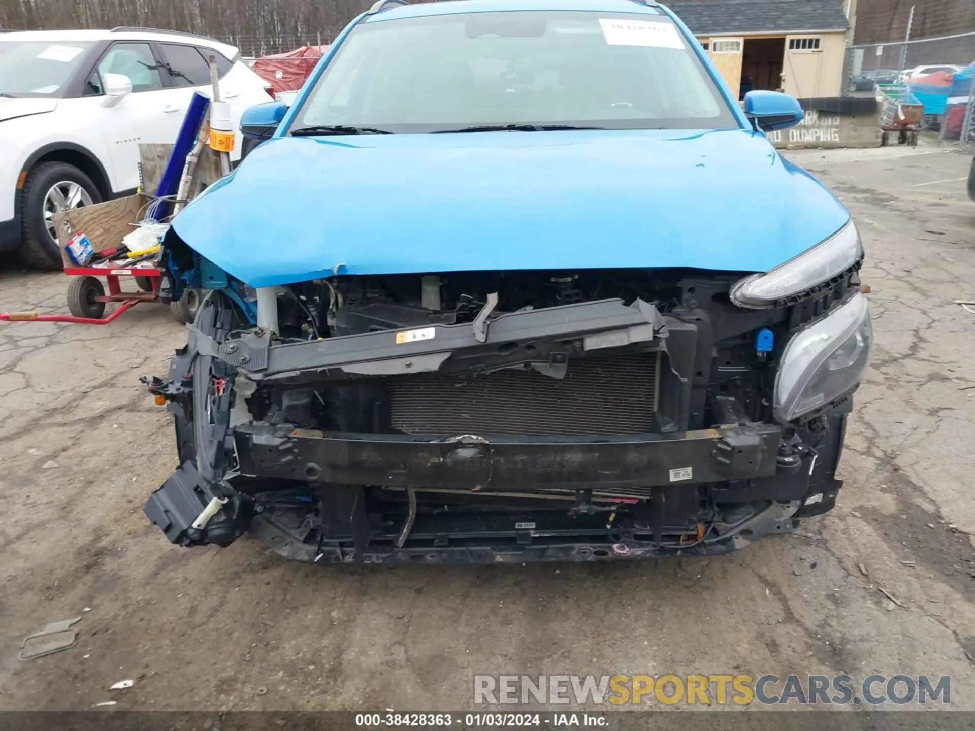 13 fotografías del automóvil dañado KM8K3CAB1NU762587 HYUNDAI KONA 2022