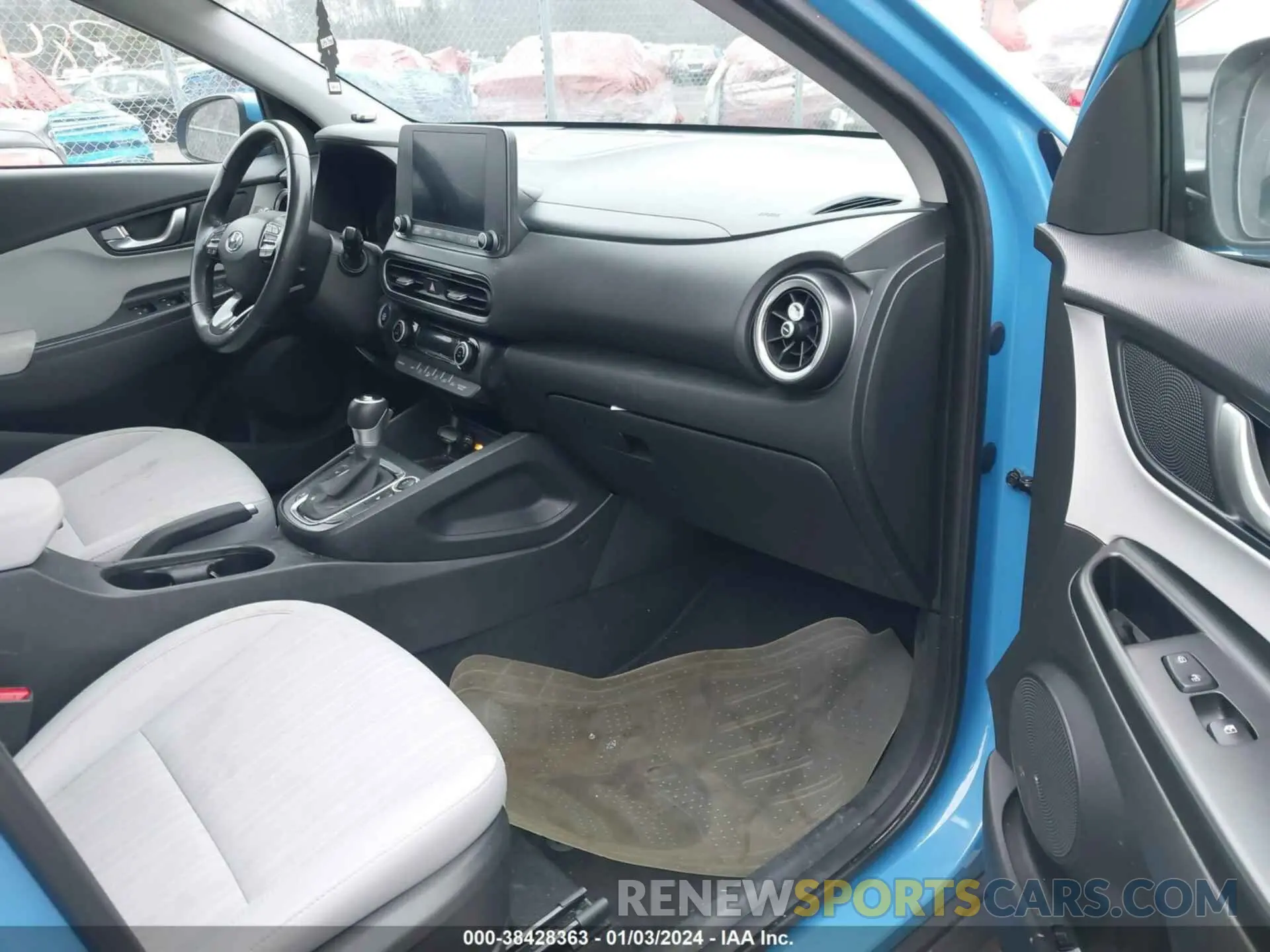 5 fotografías del automóvil dañado KM8K3CAB1NU762587 HYUNDAI KONA 2022