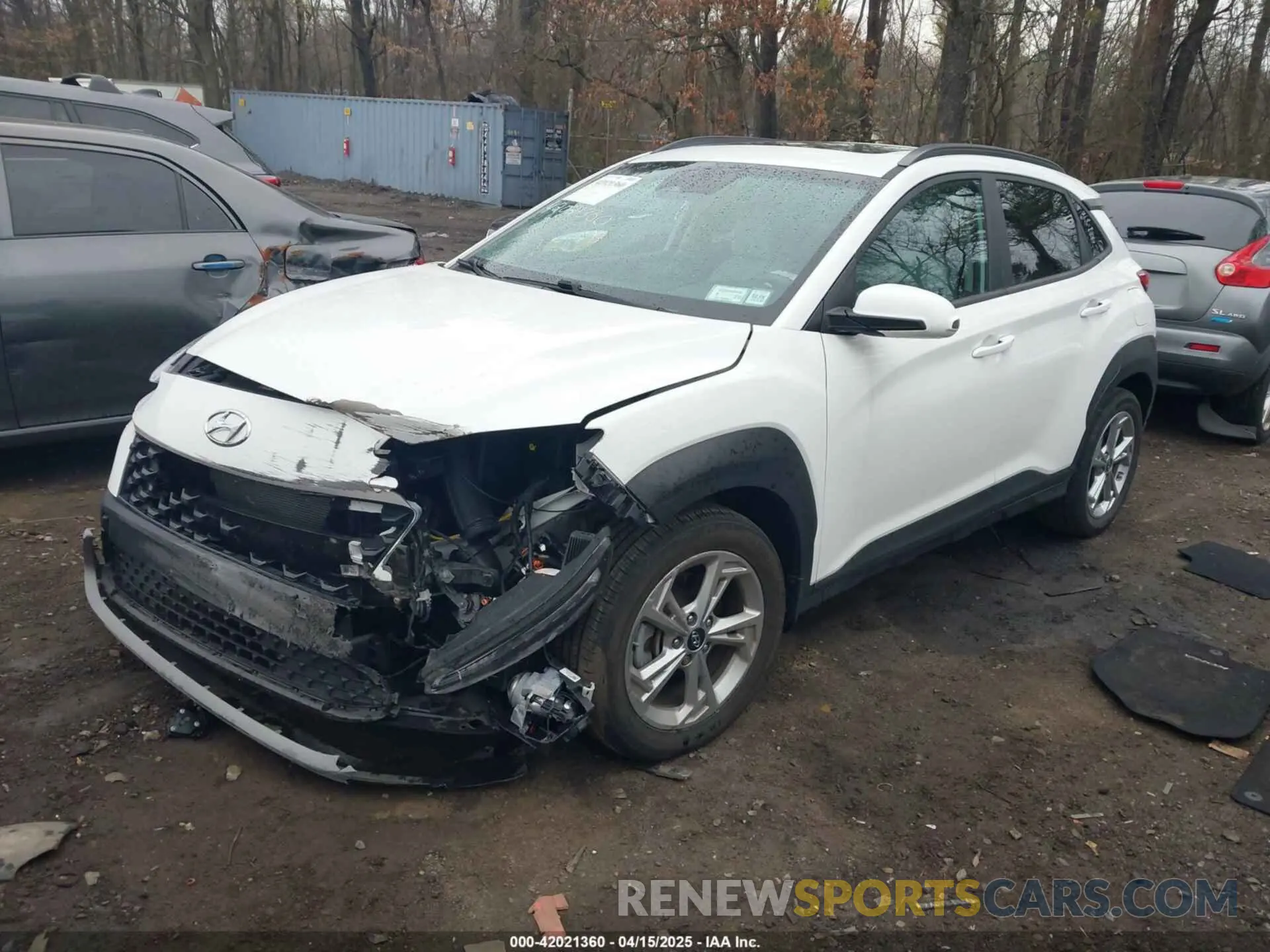 2 fotografías del automóvil dañado KM8K3CAB2NU858308 HYUNDAI KONA 2022