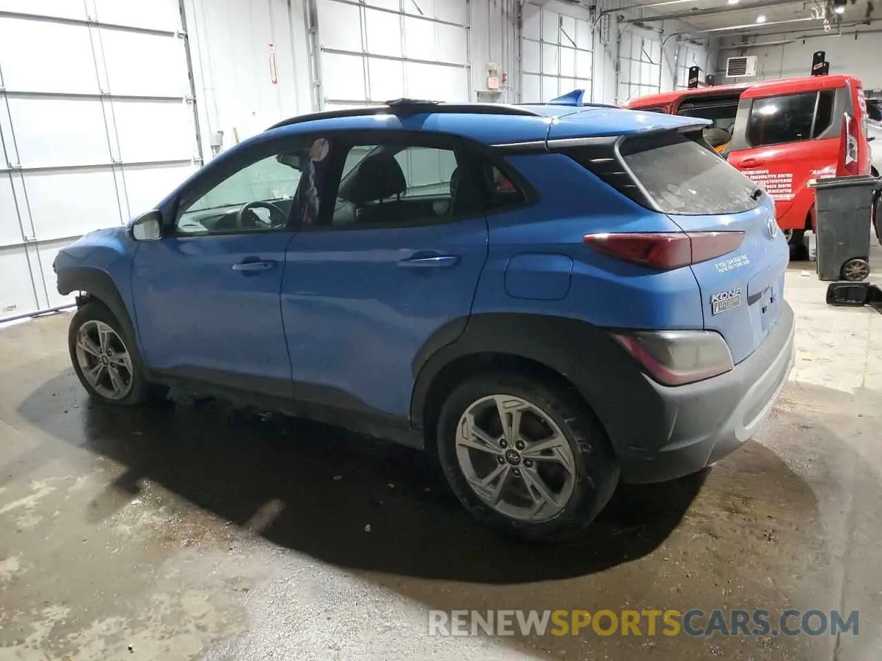 2 fotografías del automóvil dañado KM8K3CAB6NU818846 HYUNDAI KONA 2022