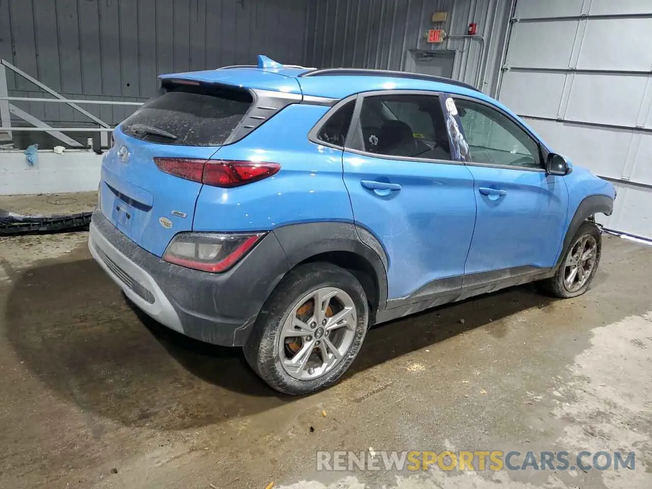 3 fotografías del automóvil dañado KM8K3CAB6NU818846 HYUNDAI KONA 2022