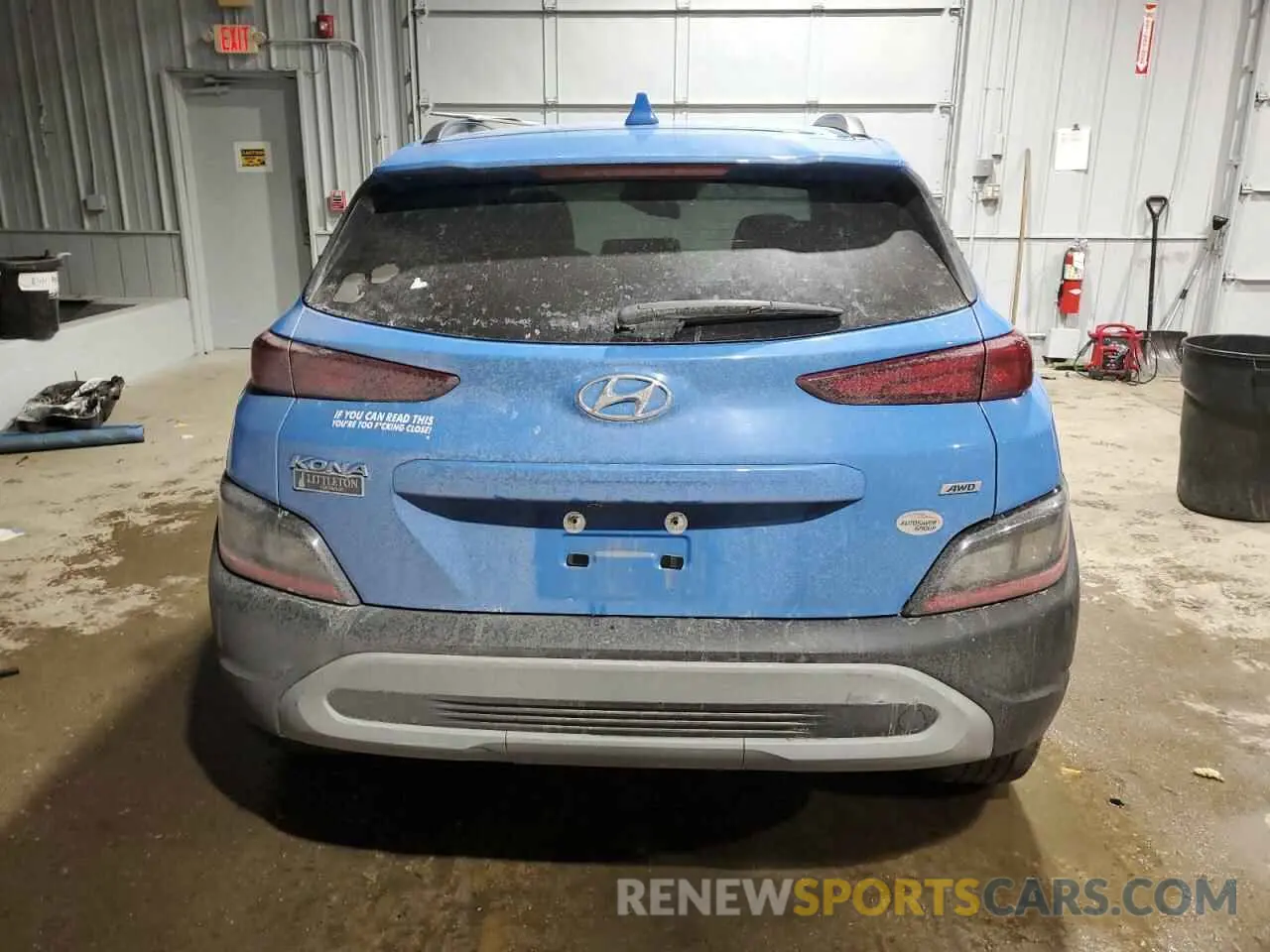 6 fotografías del automóvil dañado KM8K3CAB6NU818846 HYUNDAI KONA 2022