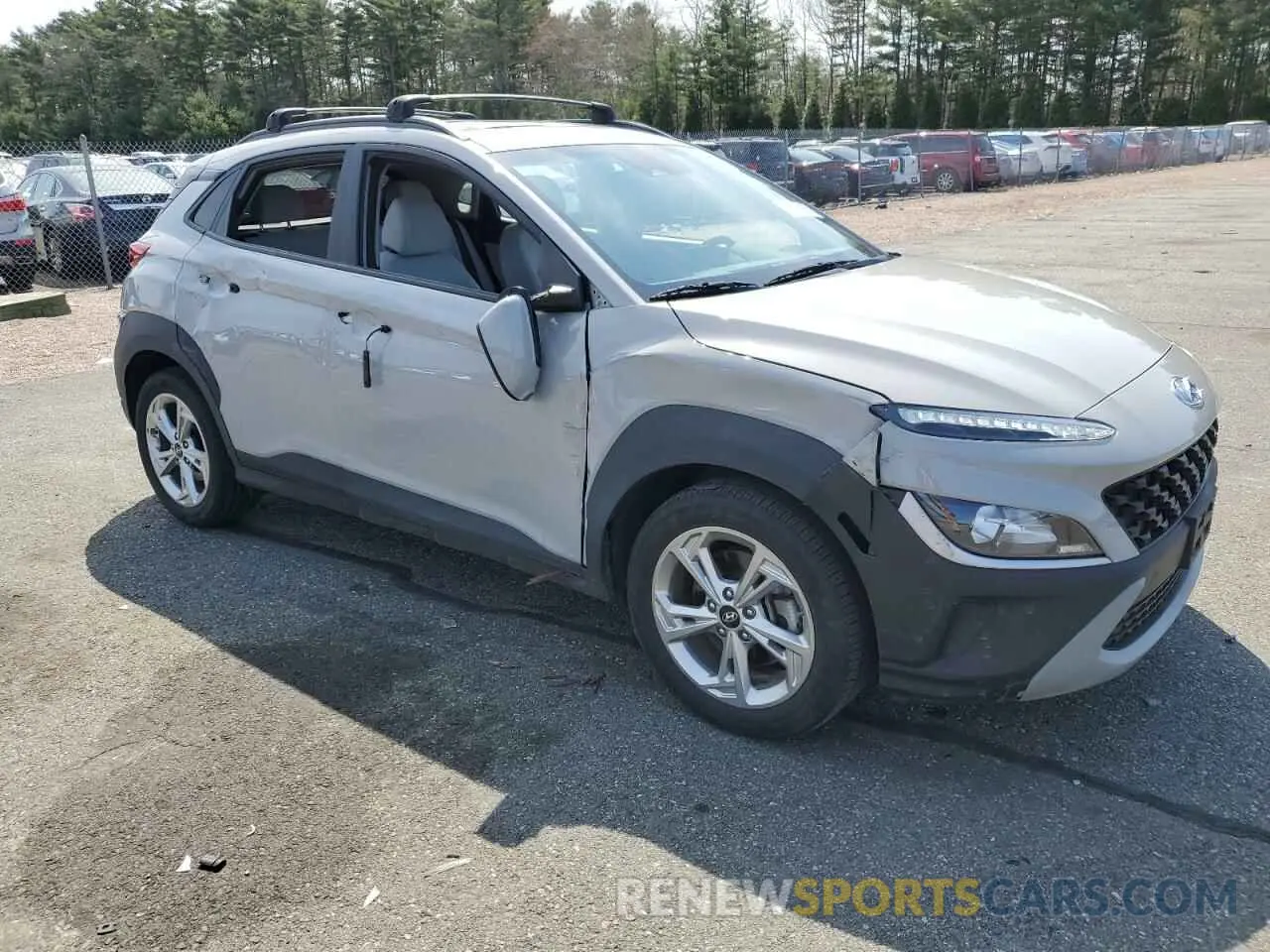 4 fotografías del automóvil dañado KM8K3CAB7NU878862 HYUNDAI KONA 2022