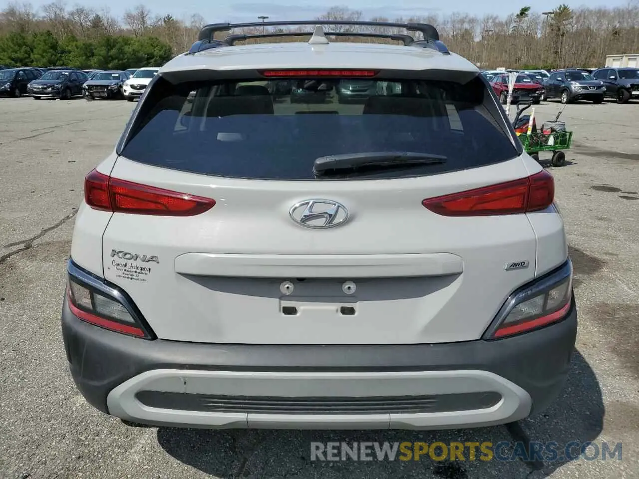 6 fotografías del automóvil dañado KM8K3CAB7NU878862 HYUNDAI KONA 2022