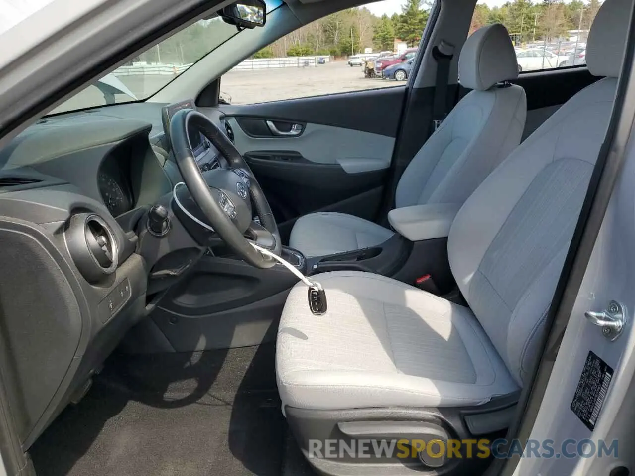 7 fotografías del automóvil dañado KM8K3CAB7NU878862 HYUNDAI KONA 2022