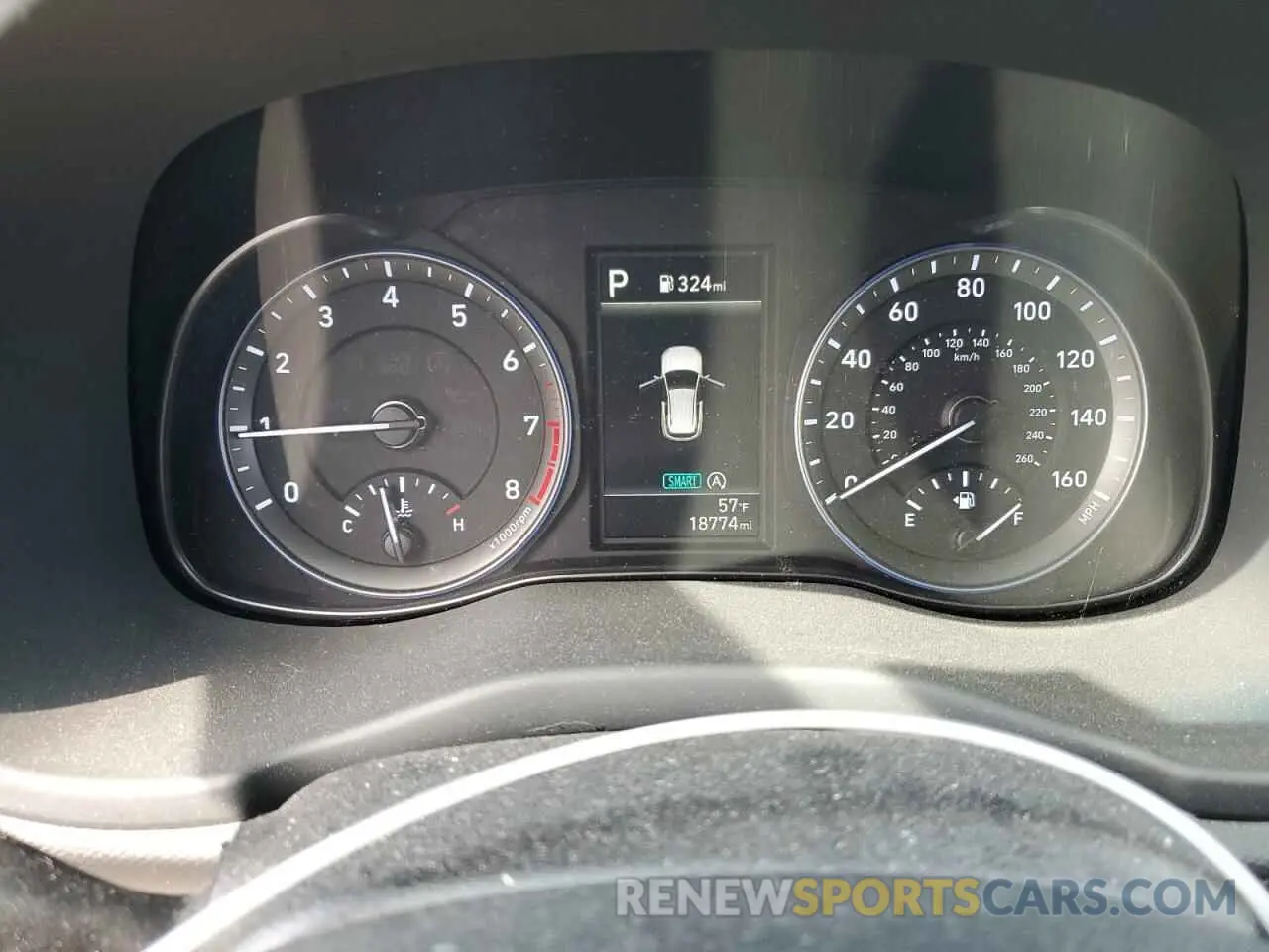 9 fotografías del automóvil dañado KM8K3CAB7NU878862 HYUNDAI KONA 2022