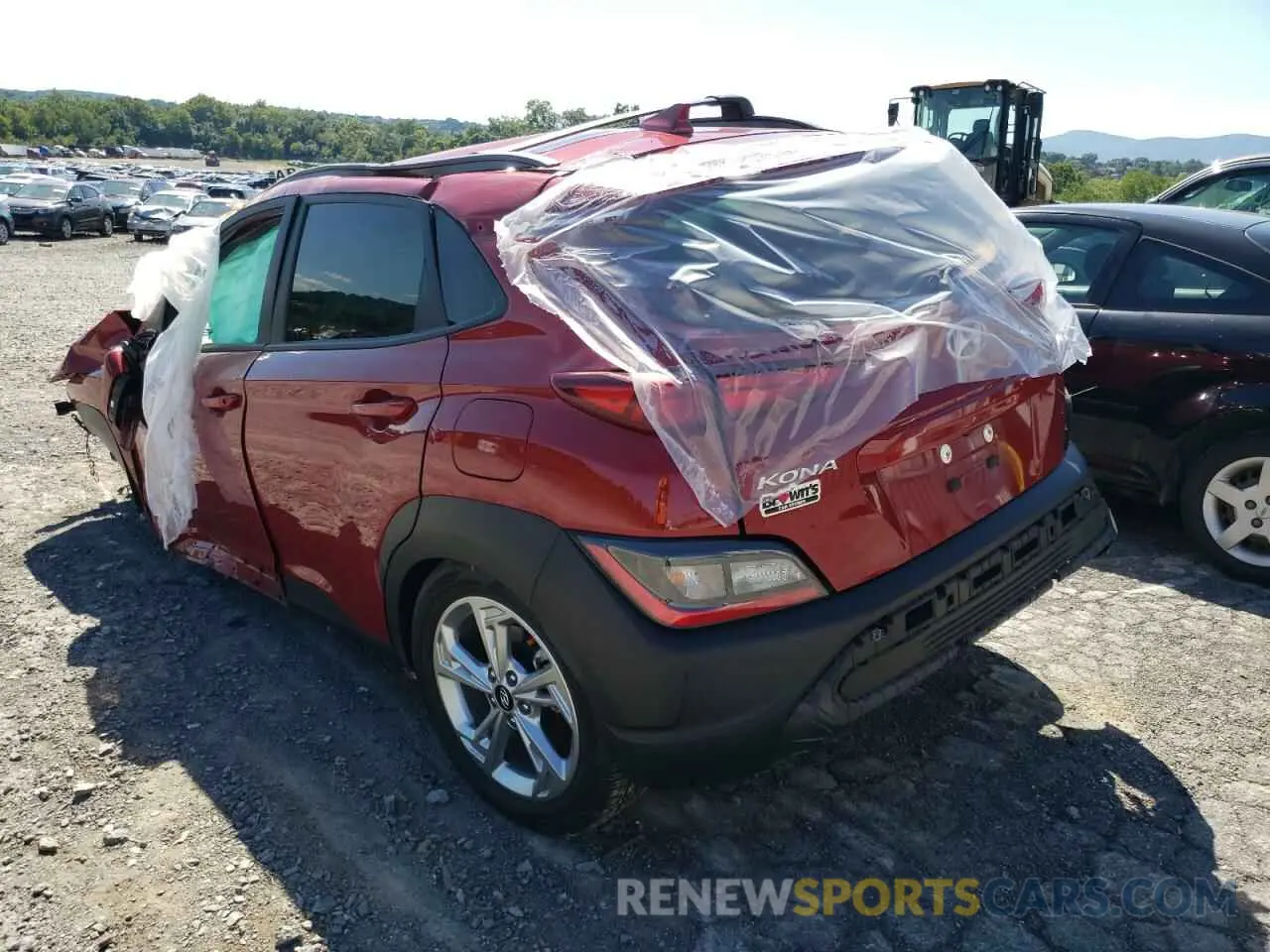 3 fotografías del automóvil dañado KM8K3CAB9NU860508 HYUNDAI KONA 2022