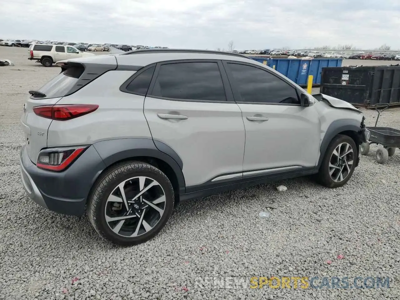 3 fotografías del automóvil dañado KM8K53A31NU799044 HYUNDAI KONA 2022