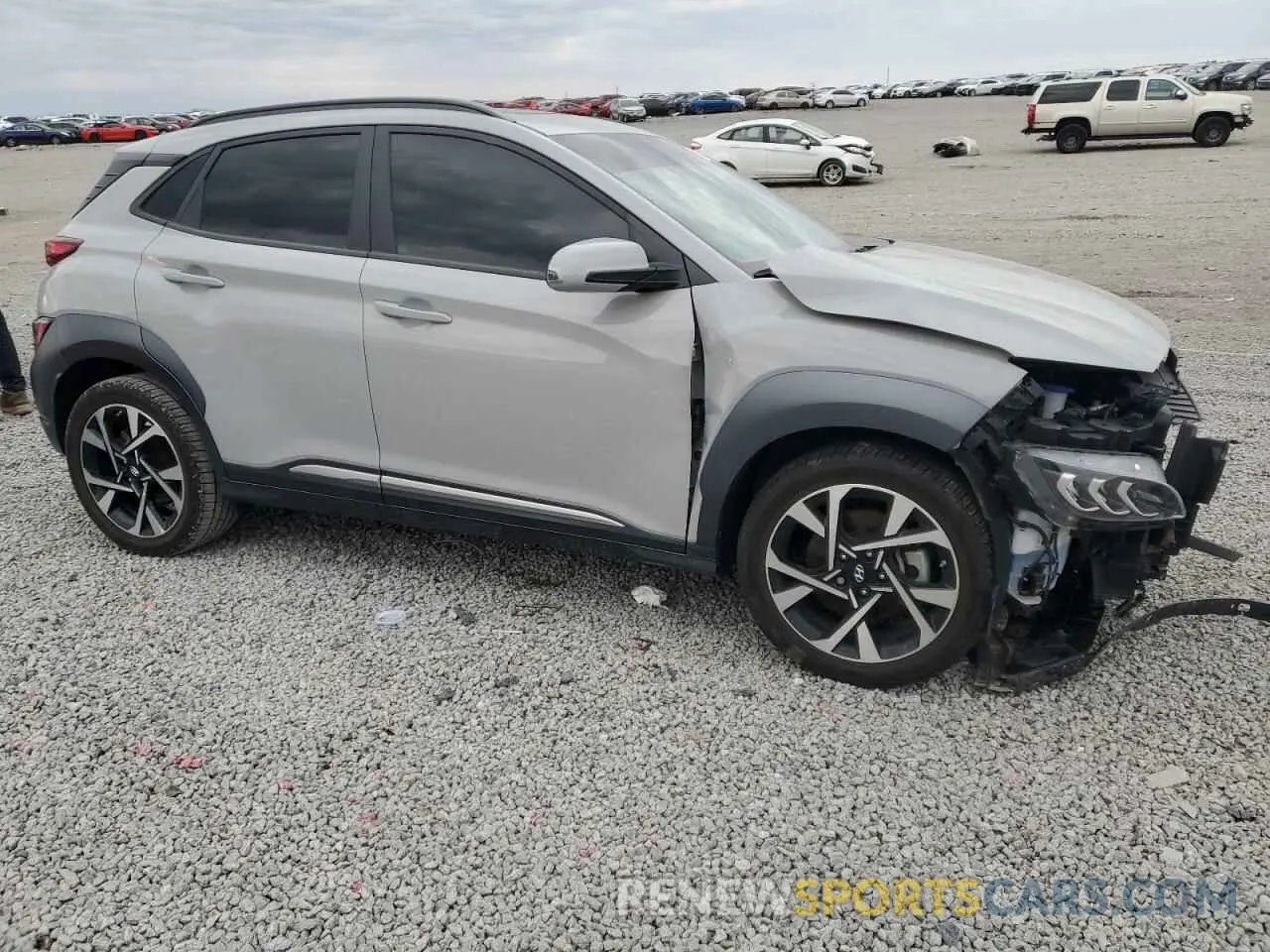 4 fotografías del automóvil dañado KM8K53A31NU799044 HYUNDAI KONA 2022