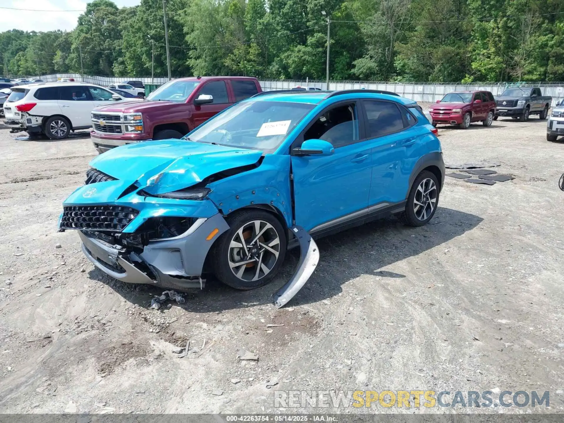 2 fotografías del automóvil dañado KM8K53A31NU897927 HYUNDAI KONA 2022