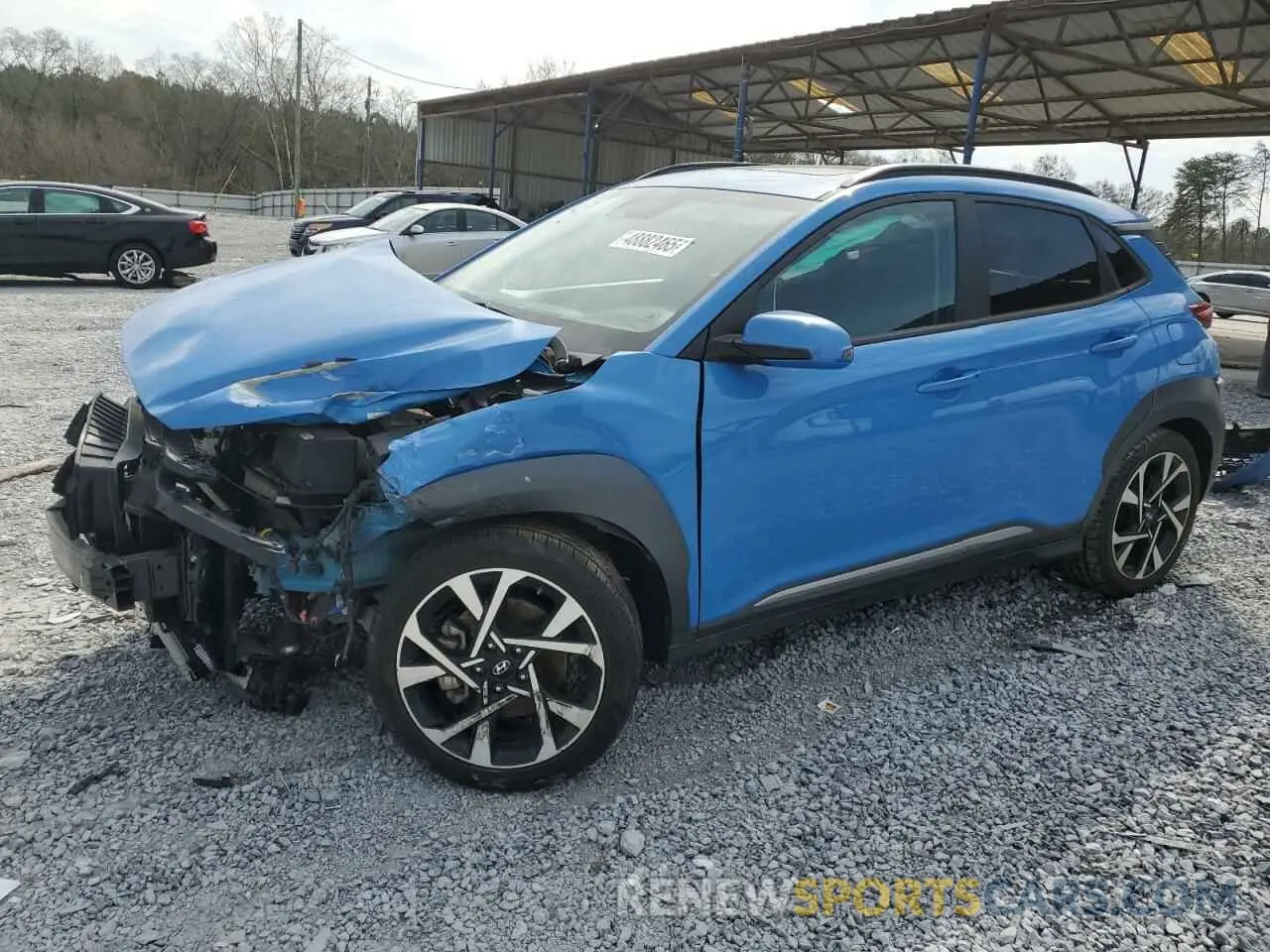 1 fotografías del automóvil dañado KM8K53A32NU794399 HYUNDAI KONA 2022