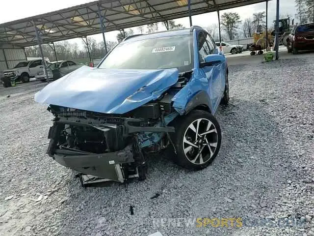 12 fotografías del automóvil dañado KM8K53A32NU794399 HYUNDAI KONA 2022