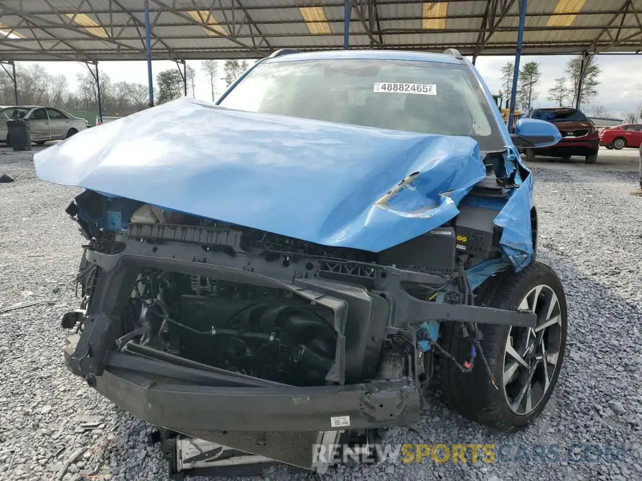 5 fotografías del automóvil dañado KM8K53A32NU794399 HYUNDAI KONA 2022