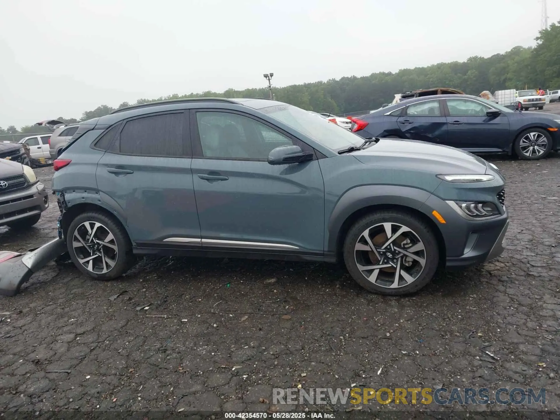 14 fotografías del automóvil dañado KM8K53A33NU799417 HYUNDAI KONA 2022