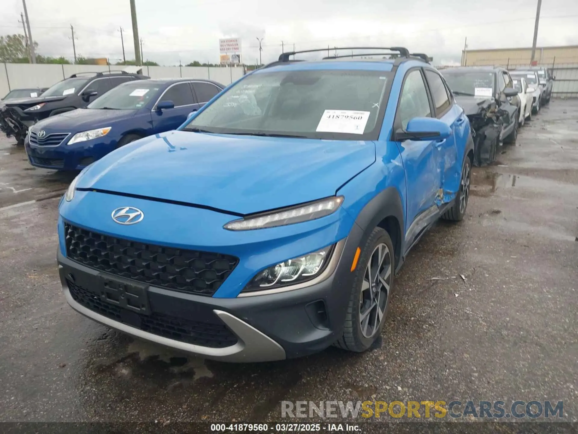 2 fotografías del automóvil dañado KM8K53A33NU913545 HYUNDAI KONA 2022