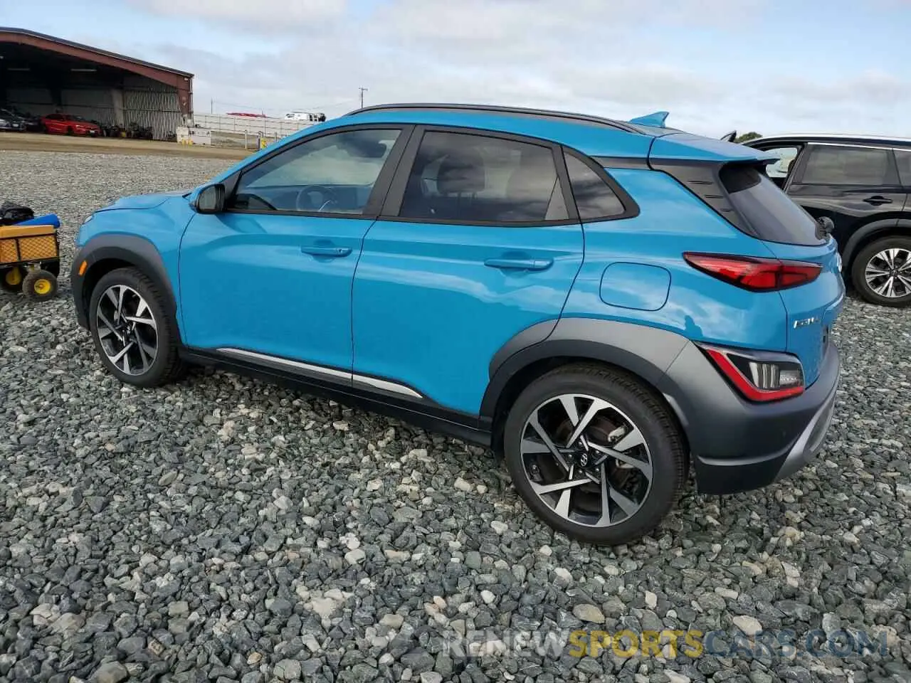 2 fotografías del automóvil dañado KM8K53A35NU837987 HYUNDAI KONA 2022