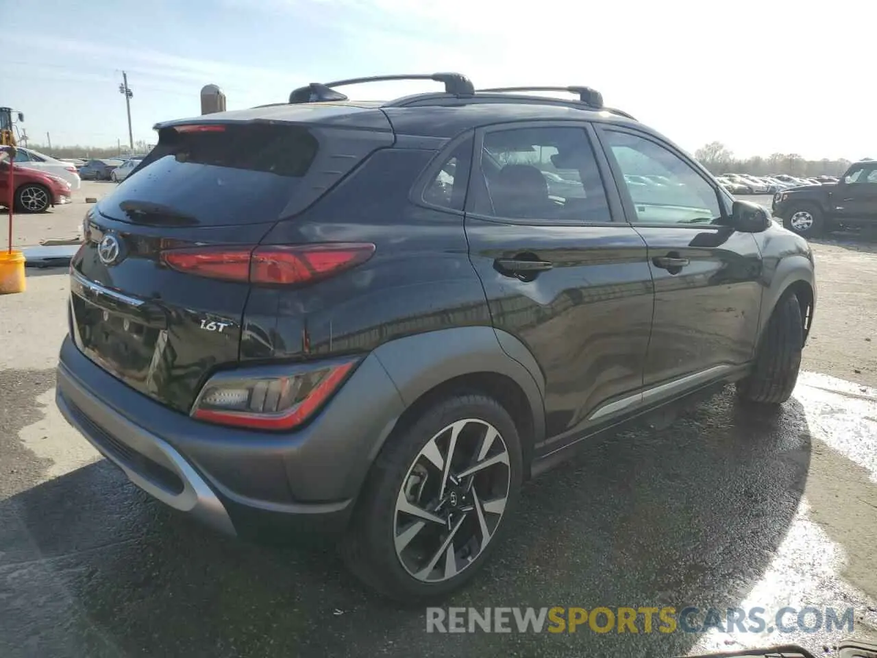 3 fotografías del automóvil dañado KM8K53A38NU794231 HYUNDAI KONA 2022